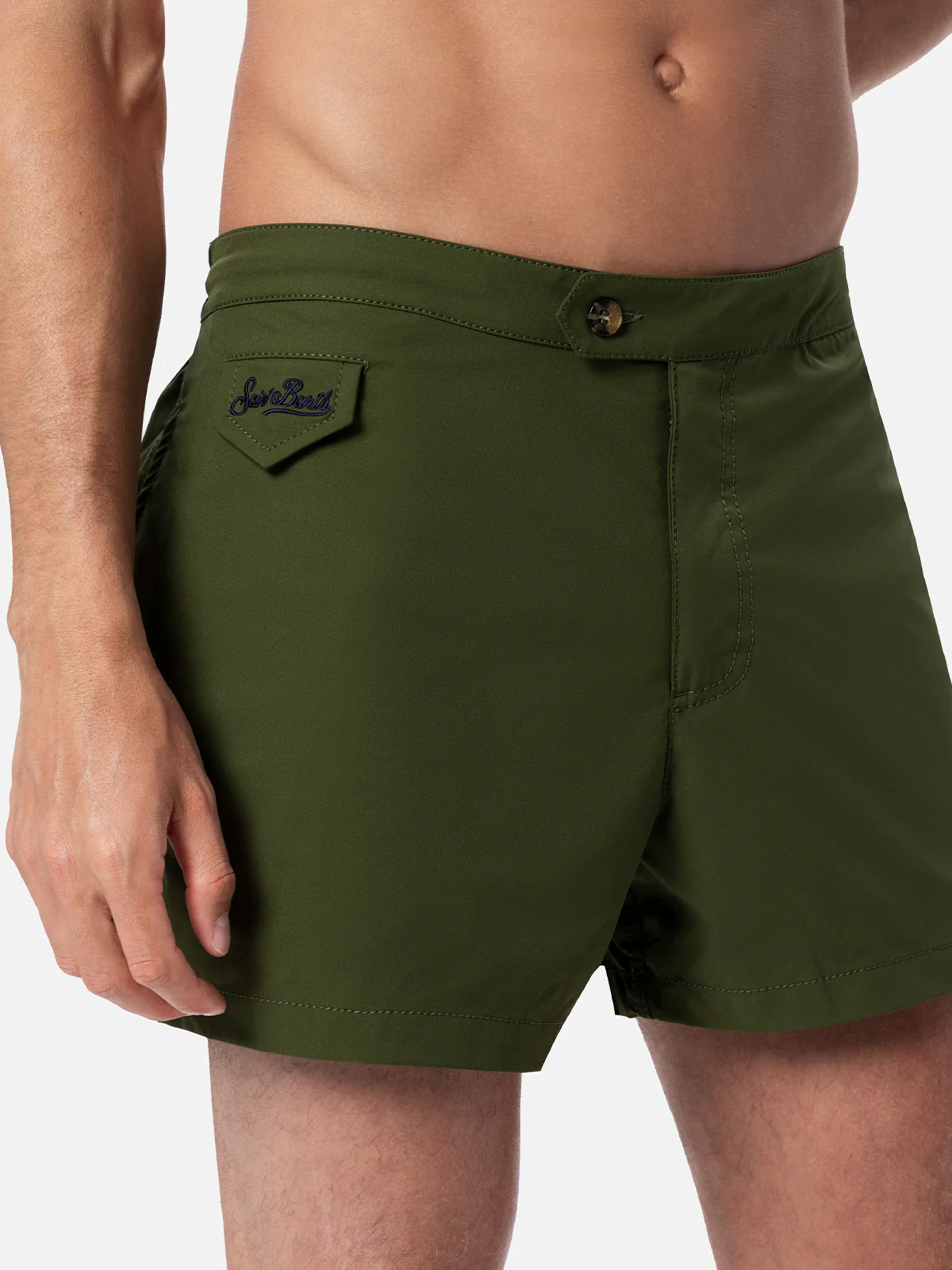 Costume Harrys verde militare tinta unita - Image 4