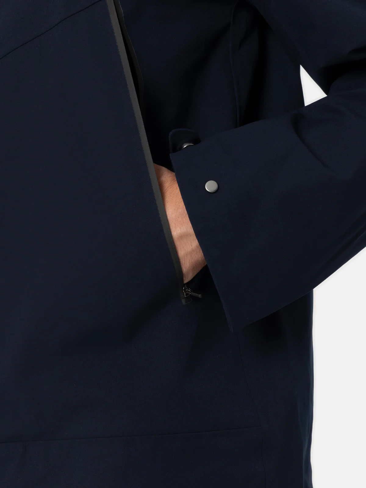 Giacca Parson in tessuto tecnico 3 layer blu navy tinta unita - Image 2
