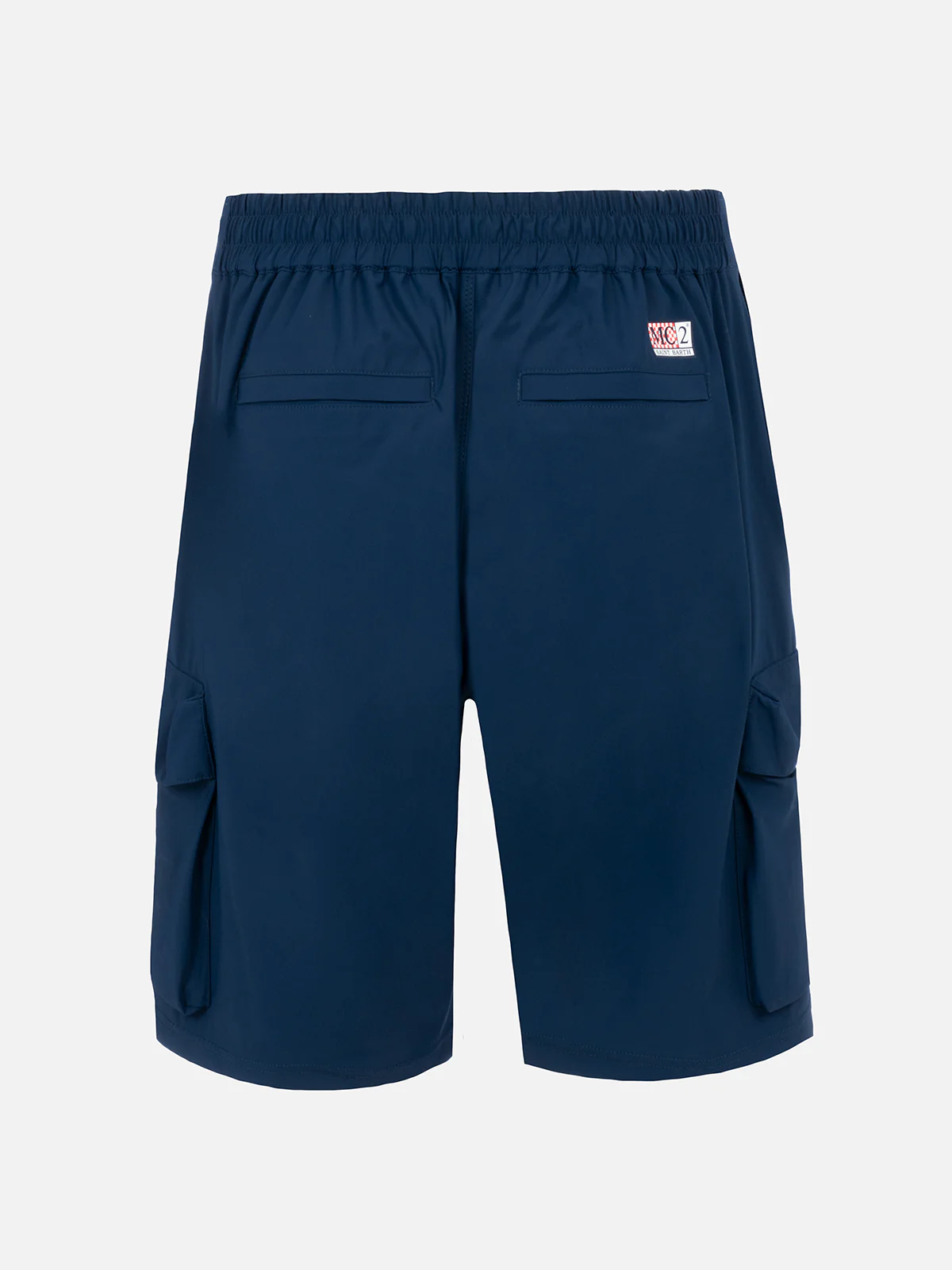 Bermuda da uomo Deck in tessuto tecnico blu navy - Image 2