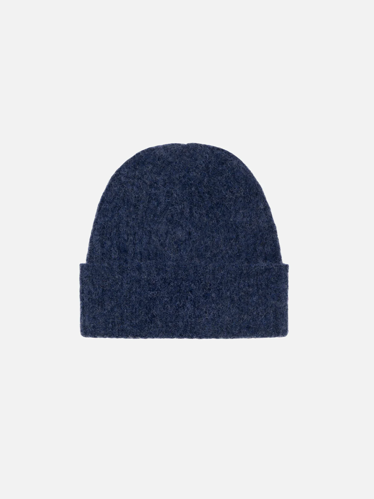 Cappello Wengen in alpaca stretch blu navy tinta unita - Image 2