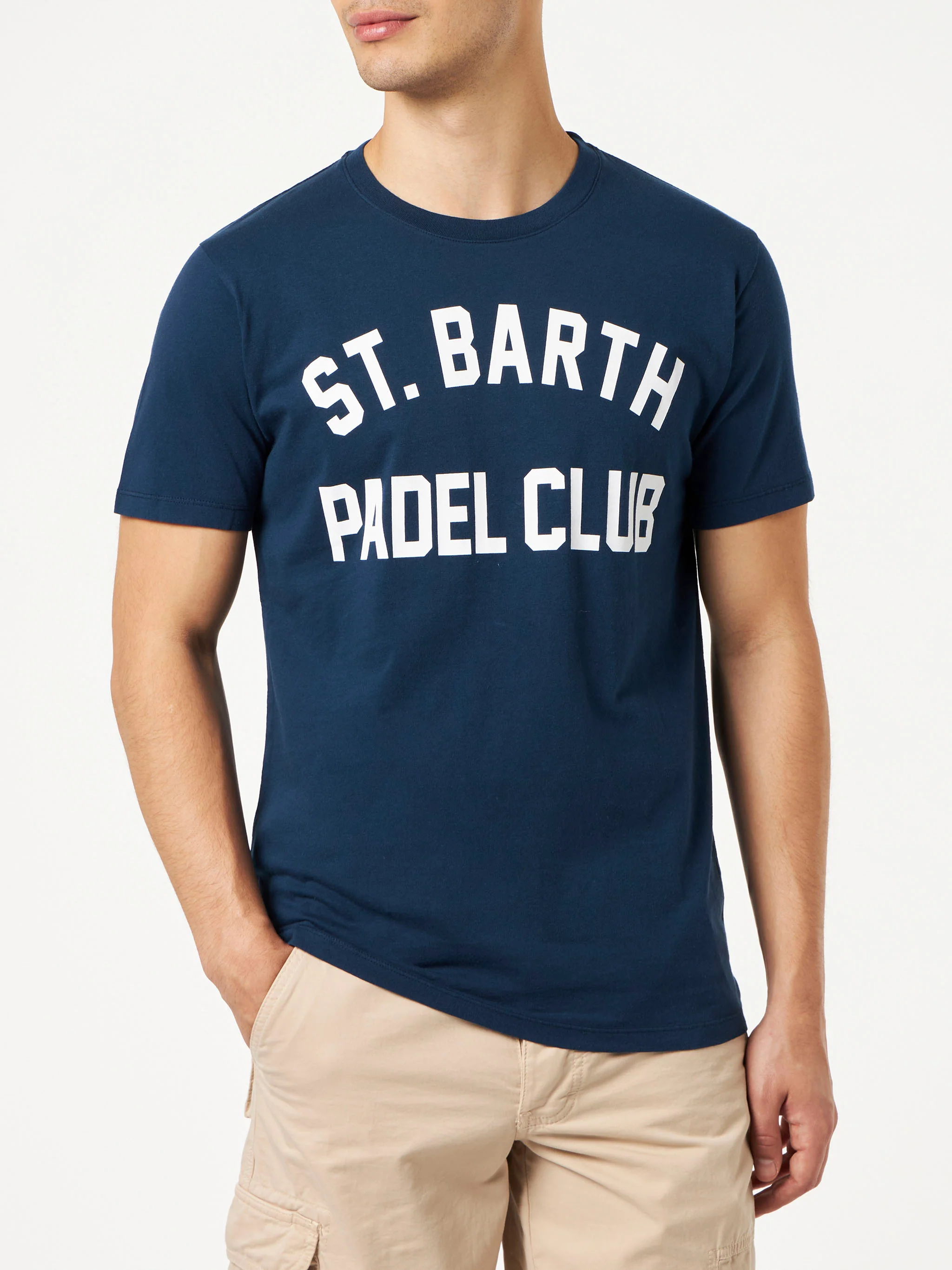 T-shirt Jack stampa St. Barth Padel Club blu navy - Image 3