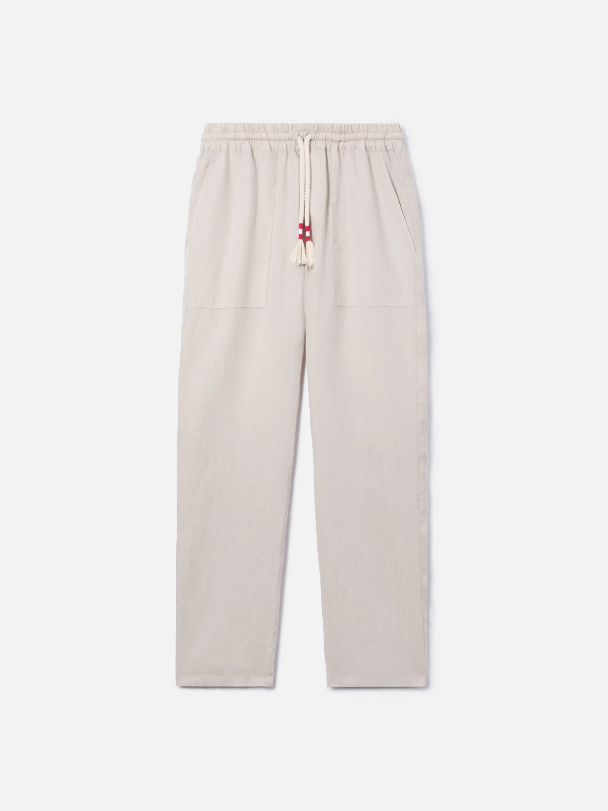 Pantalone Calais in lino panna tinta unita - Image 5