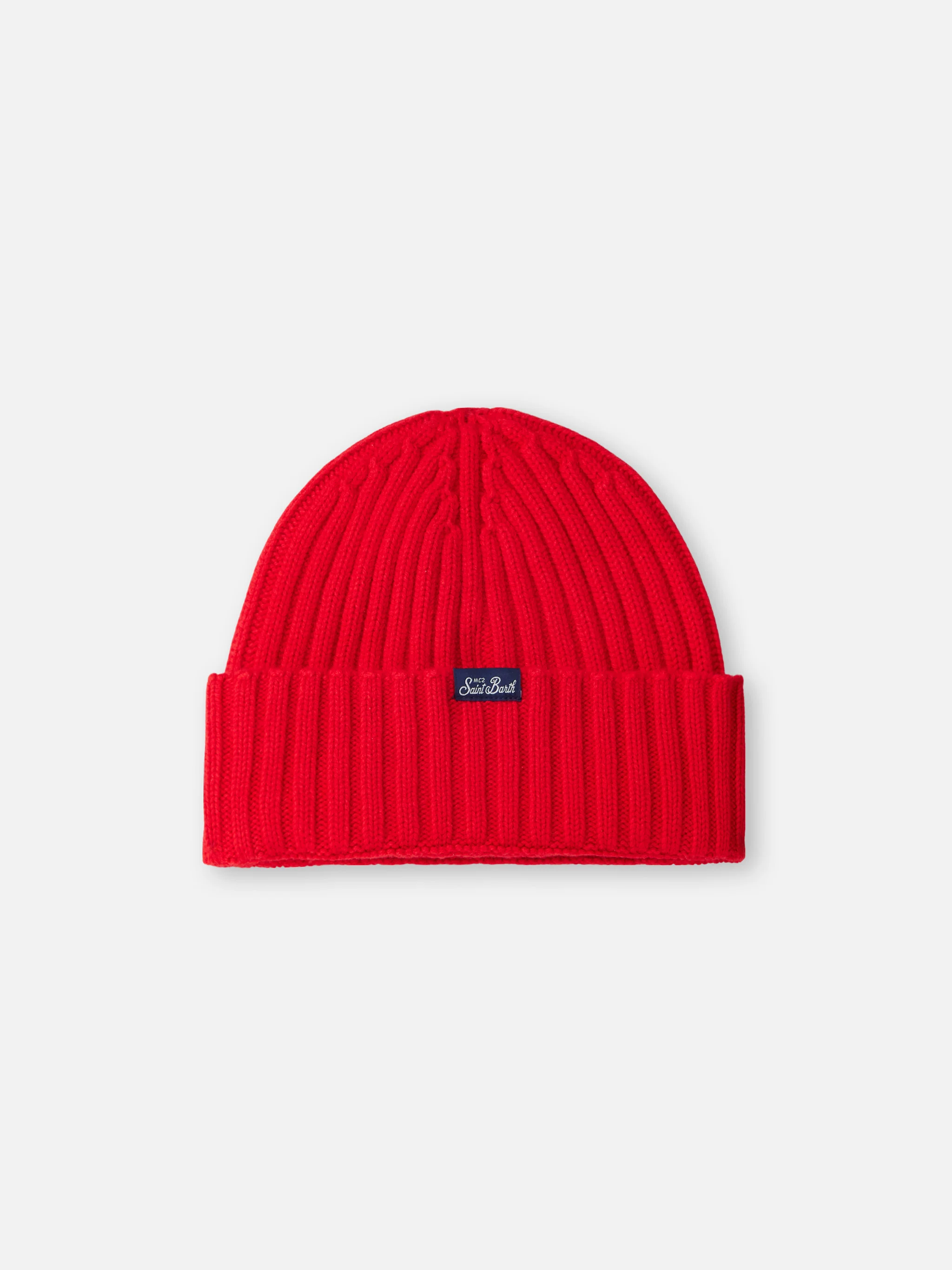 Cappello Wengen a costine rosso con ricamo Cortina - Image 3