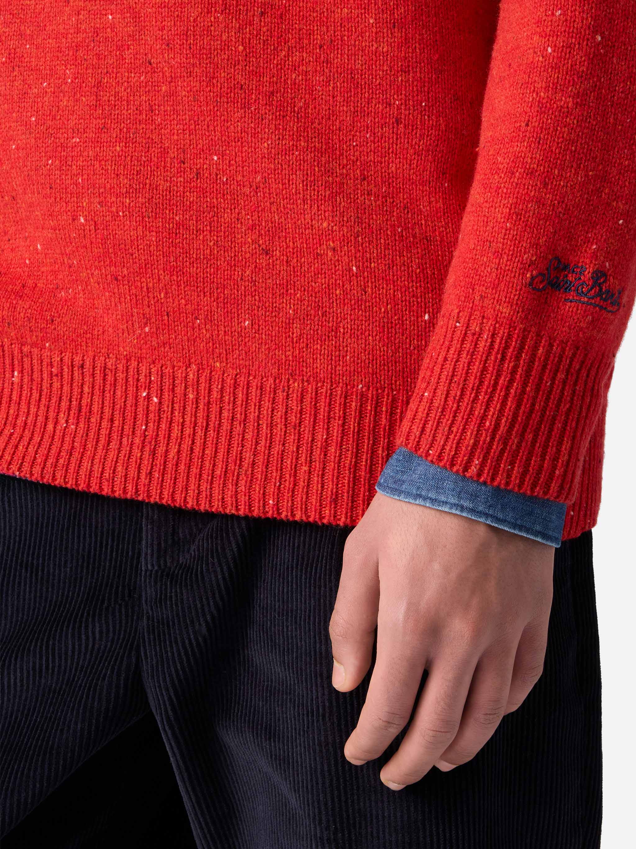 Maglia Heron rossa con patch St. Barth - Image 4