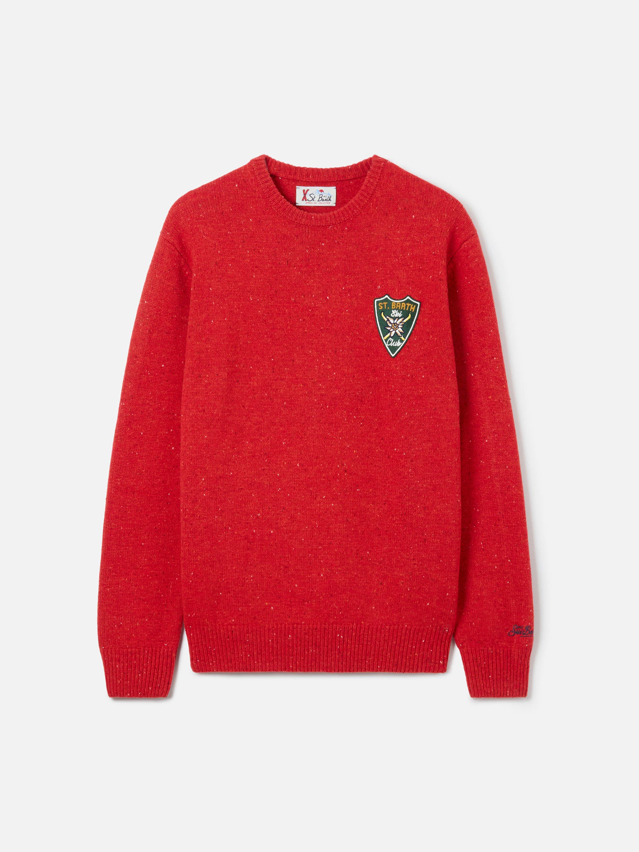 Maglia Heron rossa con patch St. Barth - Image 5
