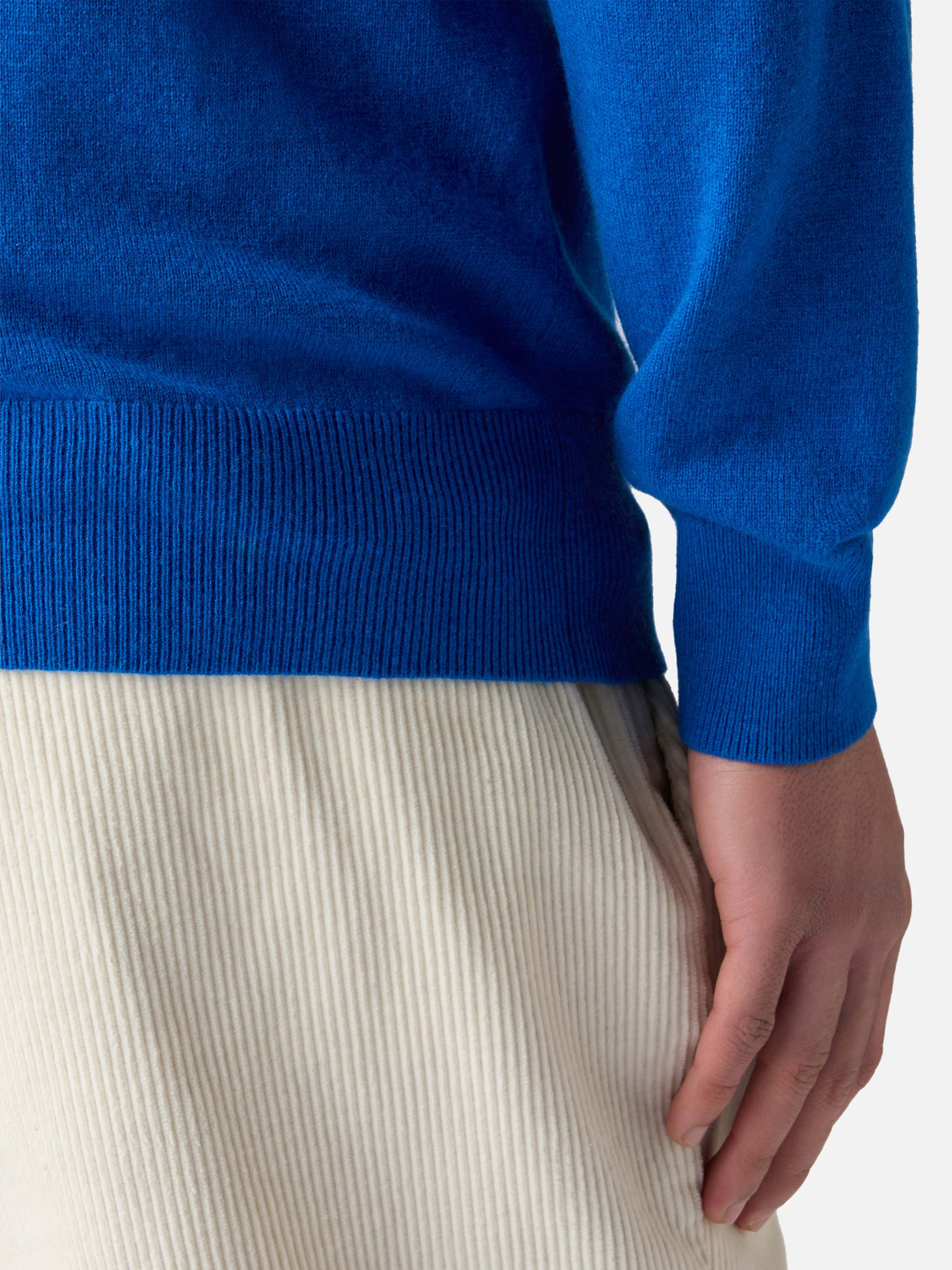 Maglione girocollo Regent in MISTO CASHMERE bluette - Image 4