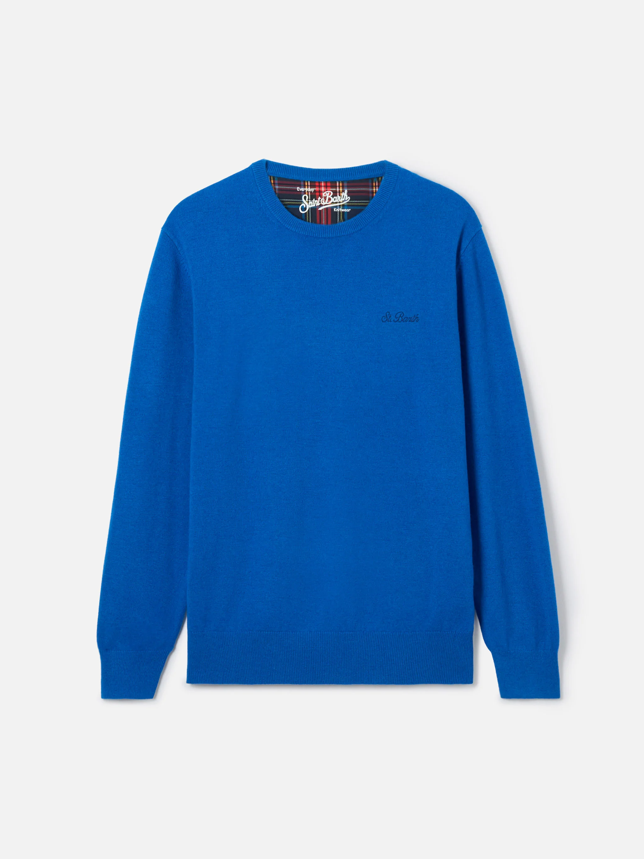 Maglione girocollo Regent in MISTO CASHMERE bluette - Image 5