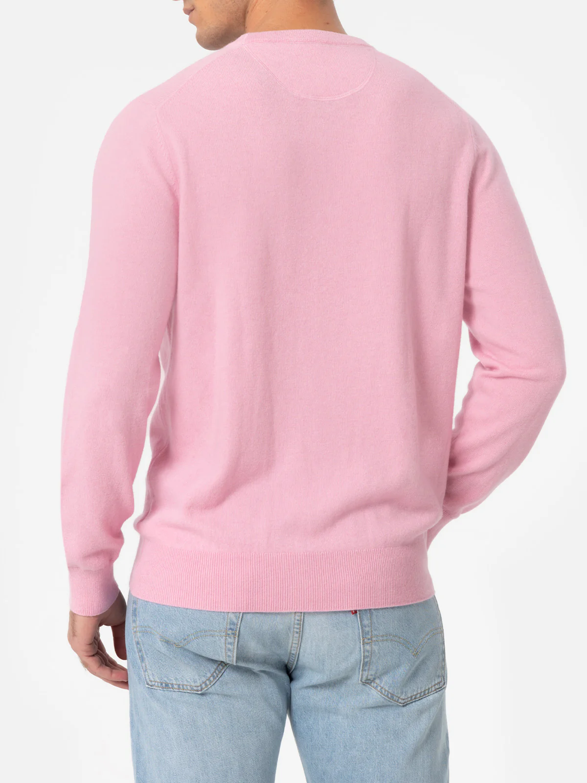 Maglione girocollo Regent in MISTO CASHMERE rosa - Image 3