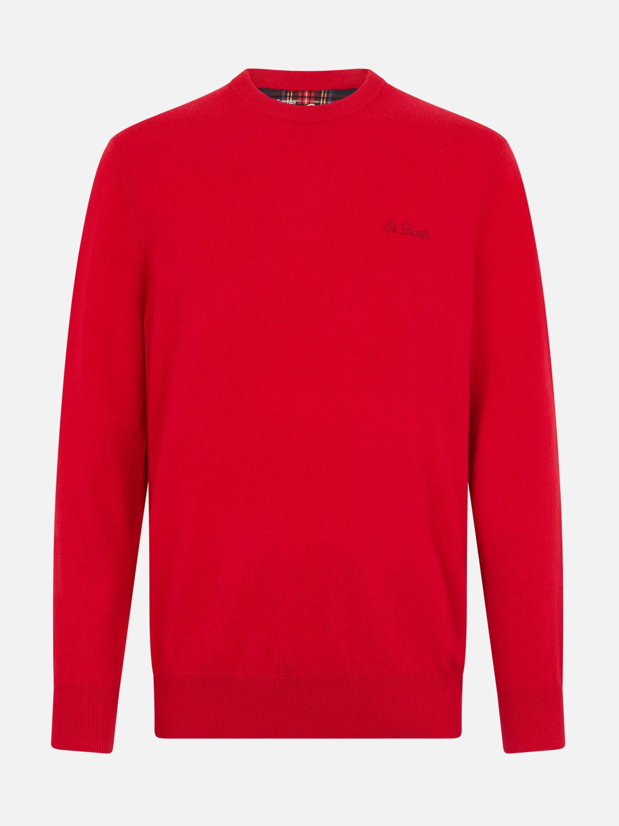 Maglione girocollo Regent in MISTO CASHMERE rosso - Image 4