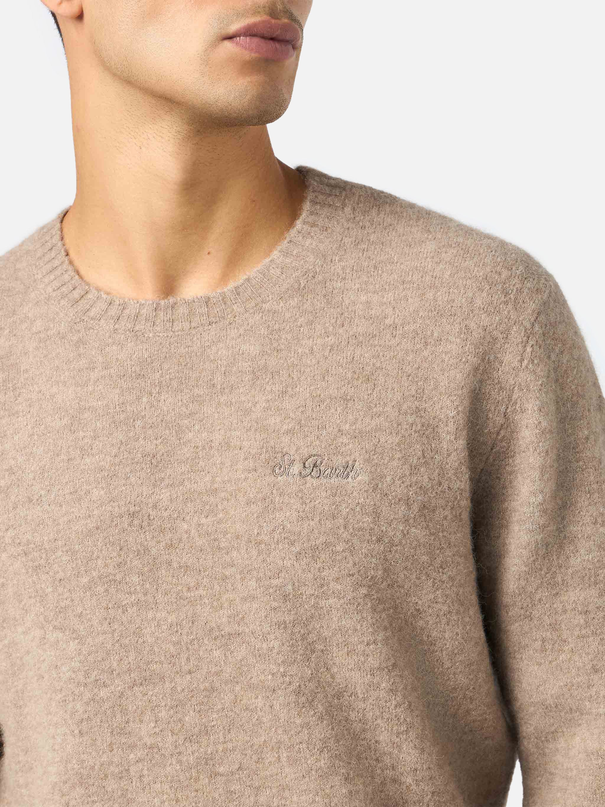 Maglione girocollo Regent in ALPACA STRETCH elasticizzato - Image 3