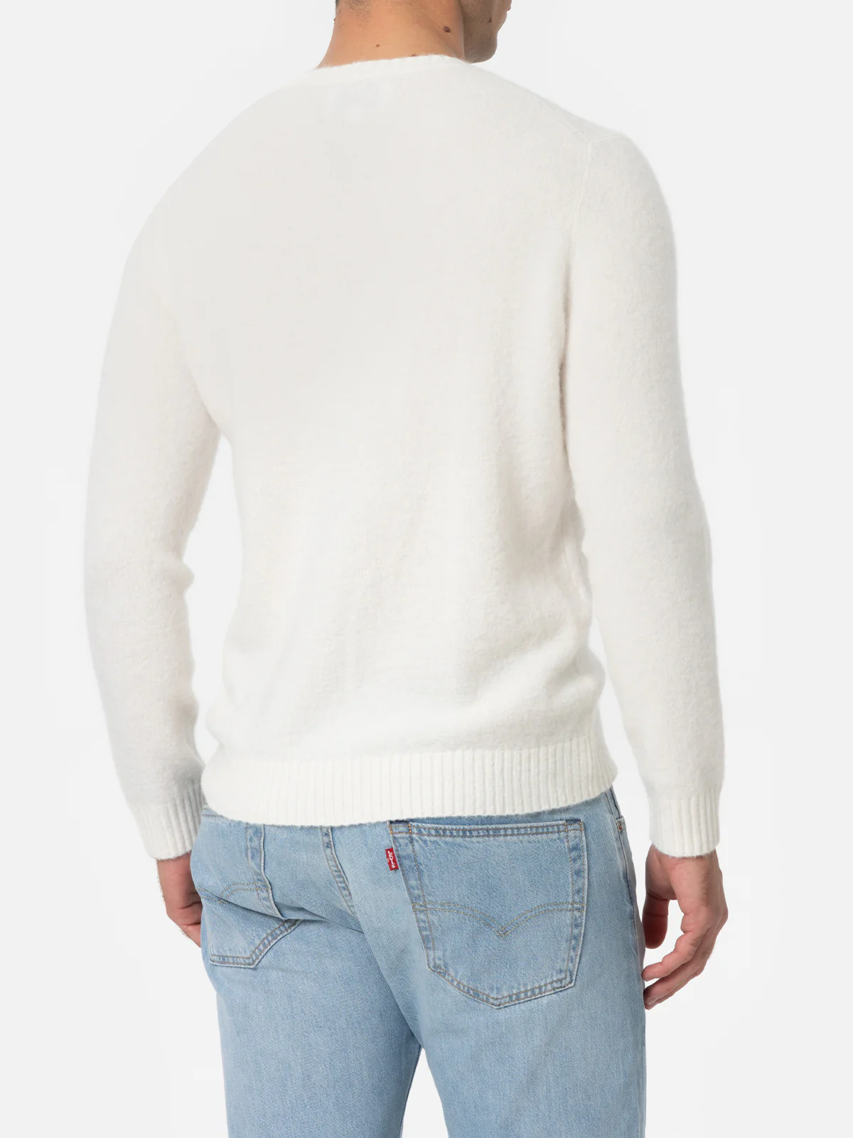 Maglia Regent in tessuto stretch panna tinta unita - Image 3