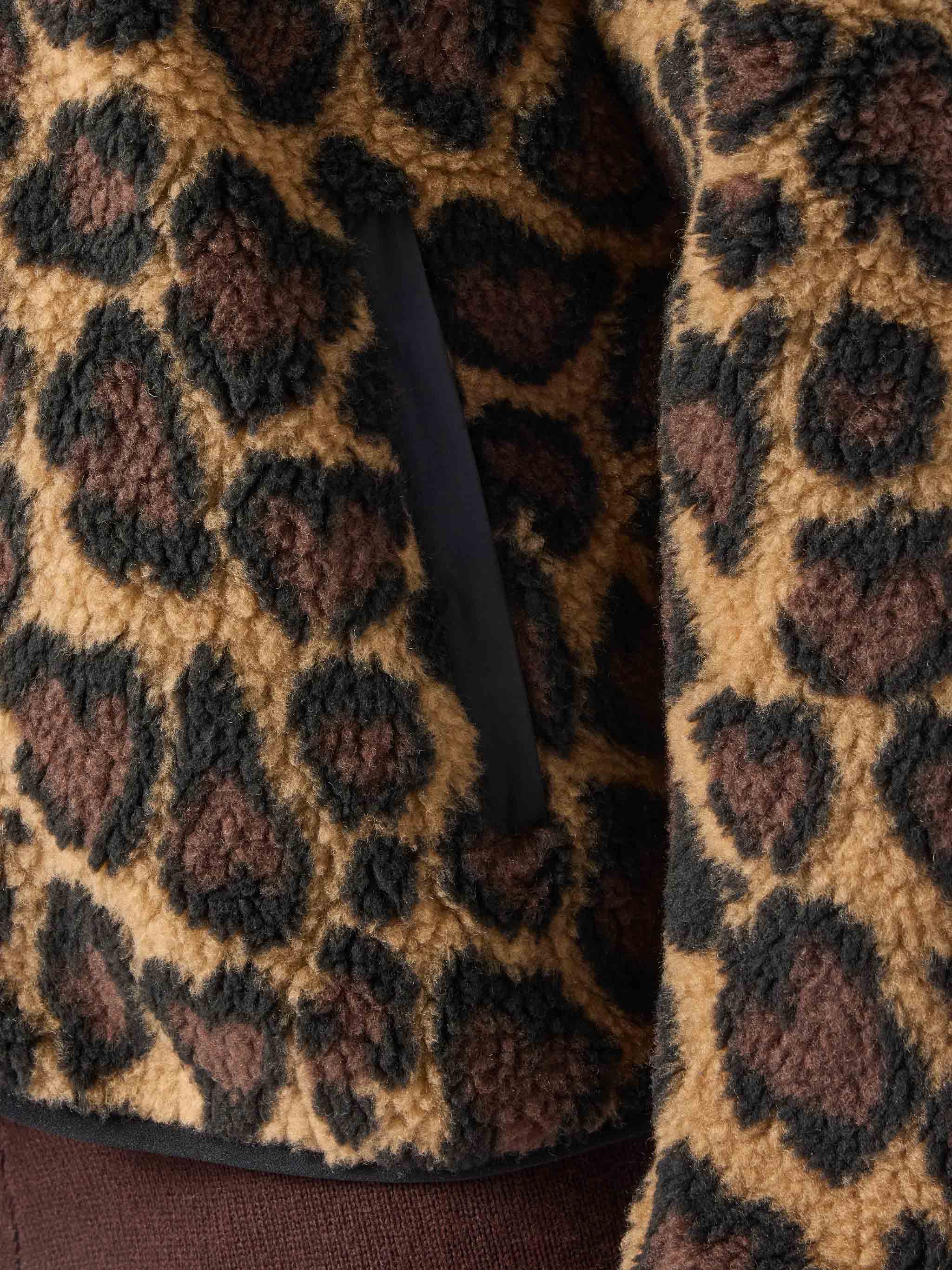 Giacca in pile Teddy Keystone con stampa leopardata - Image 4