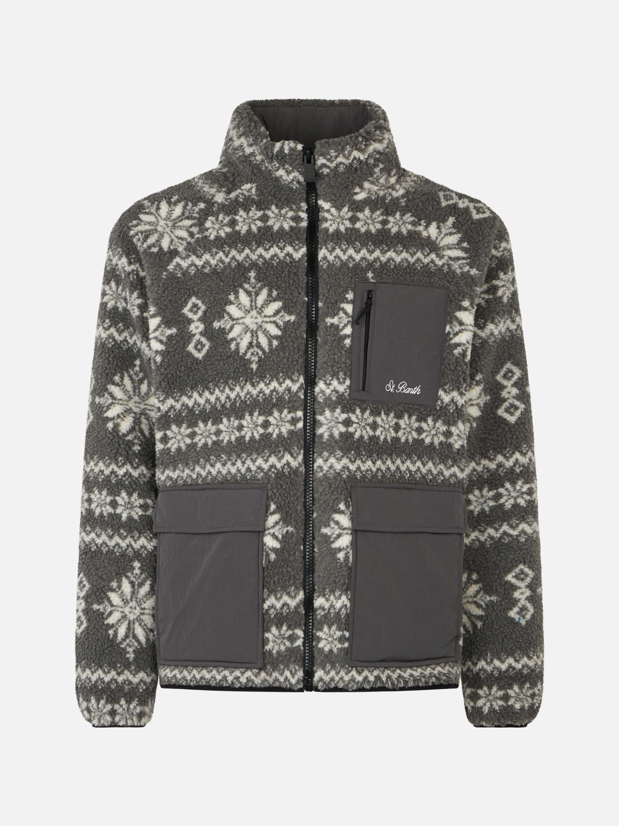 Giacca Keystone sherpa con fantasia nordica - Image 4