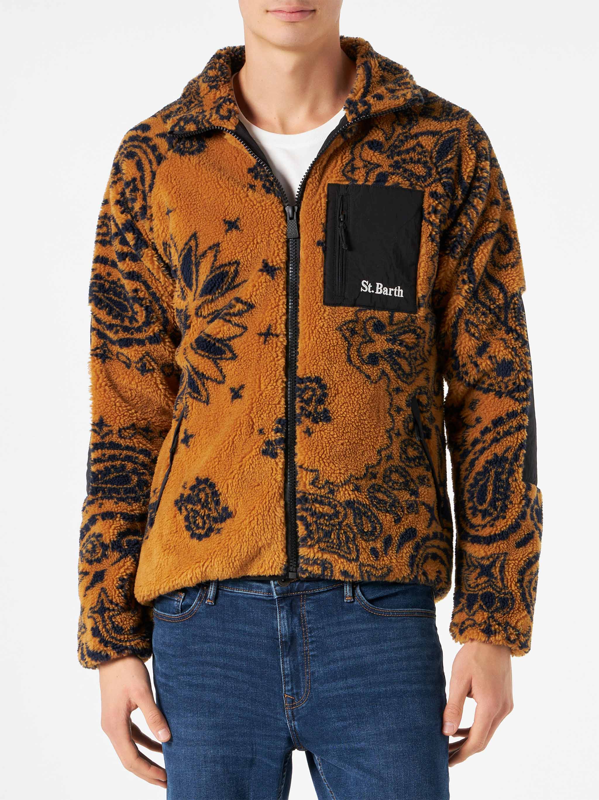 Giacca Keystone sherpa fantasia ocra - Image 2