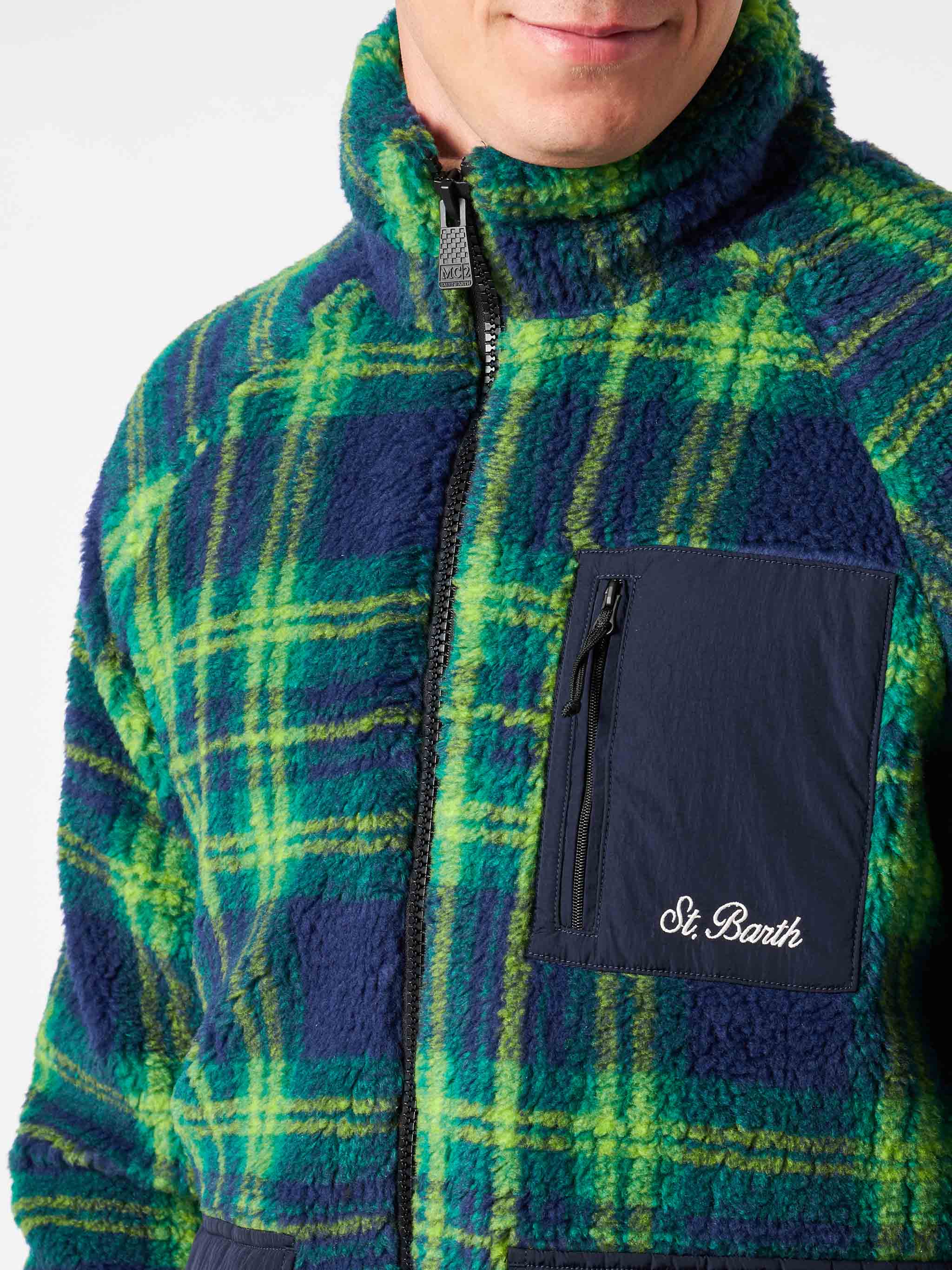 Giacca Keystone sherpa con fantasia tartan - Image 3