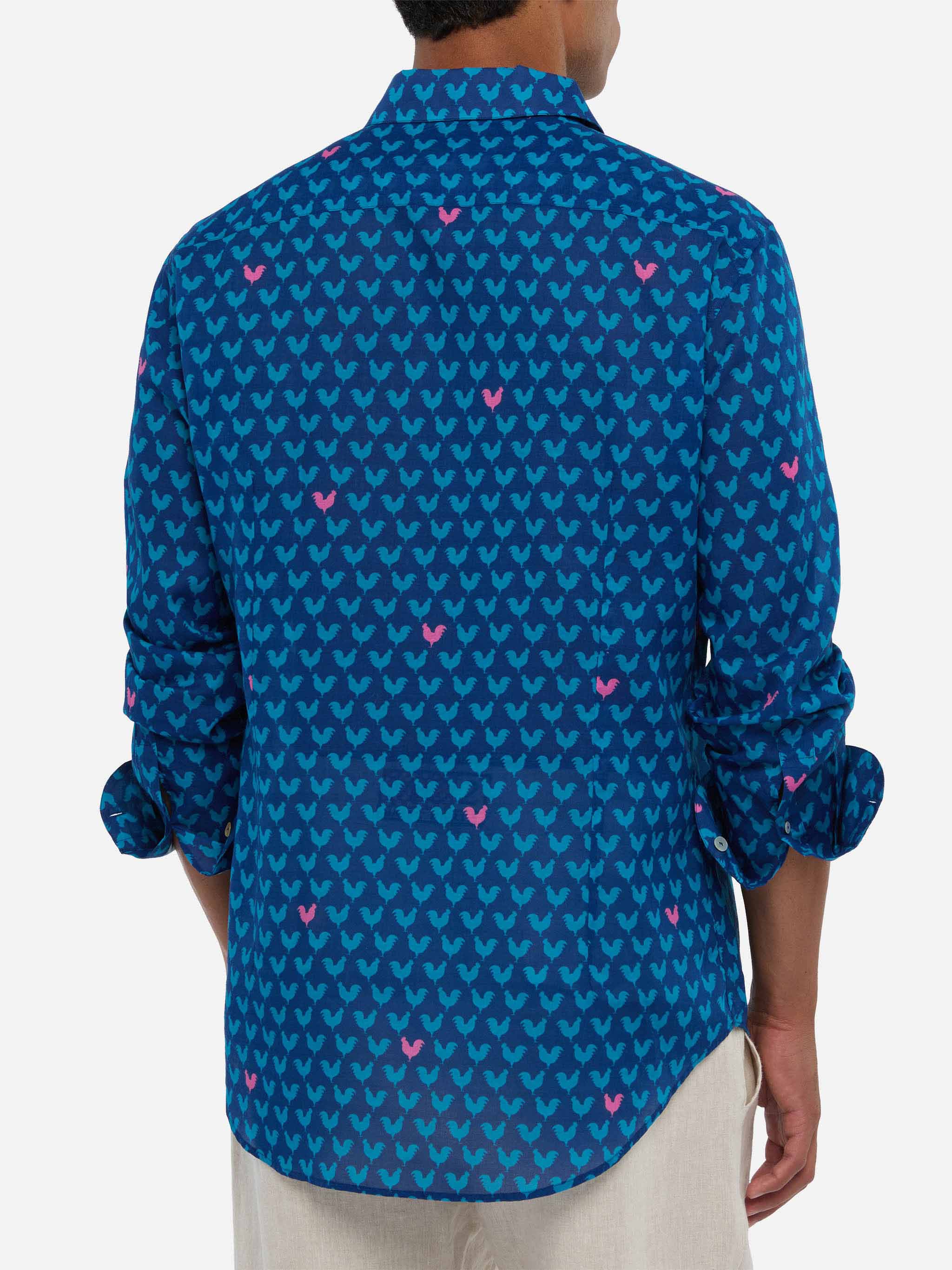 Camicia Sikelia stampa galli - Image 3