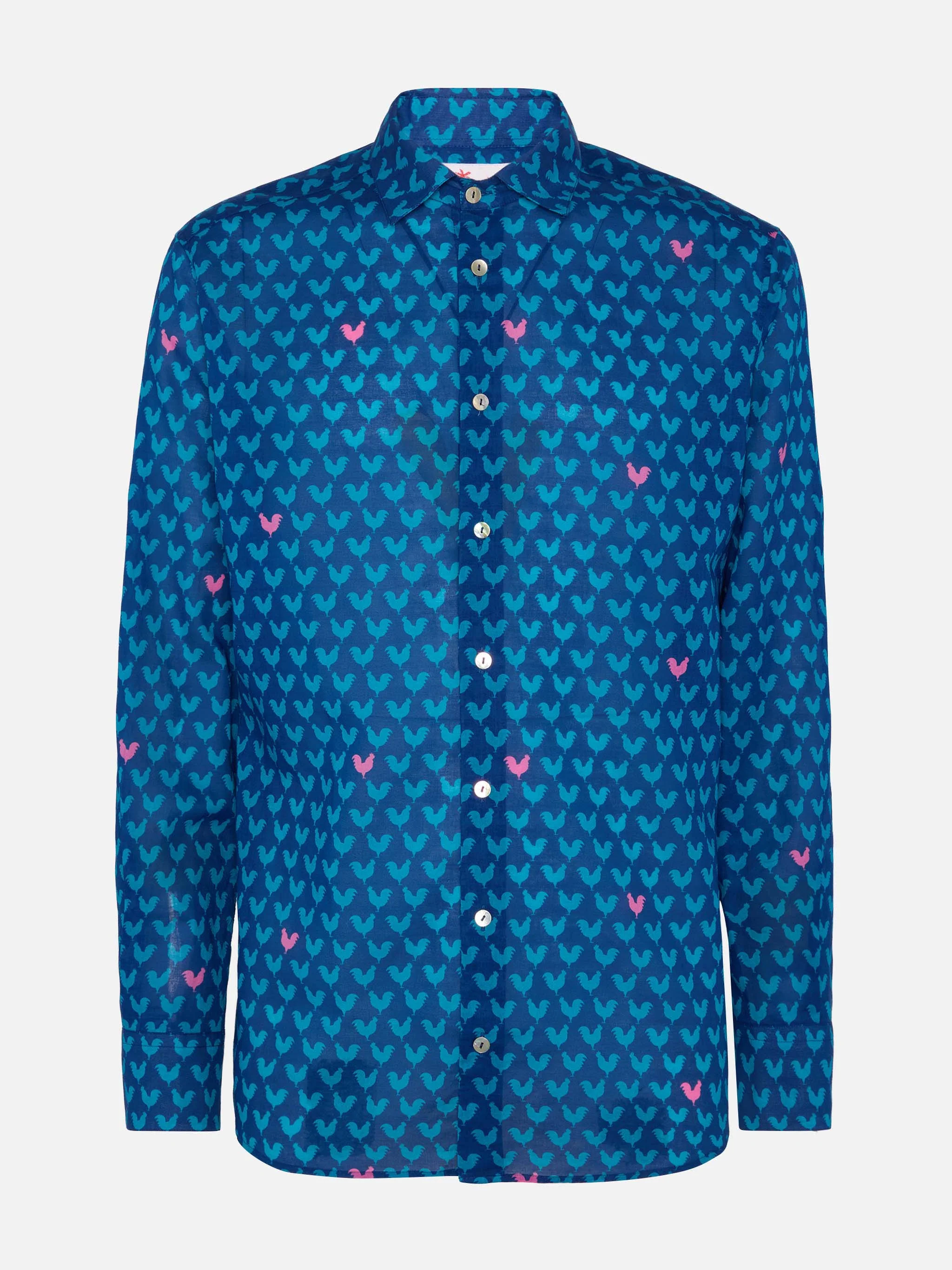 Camicia Sikelia stampa galli - Image 4