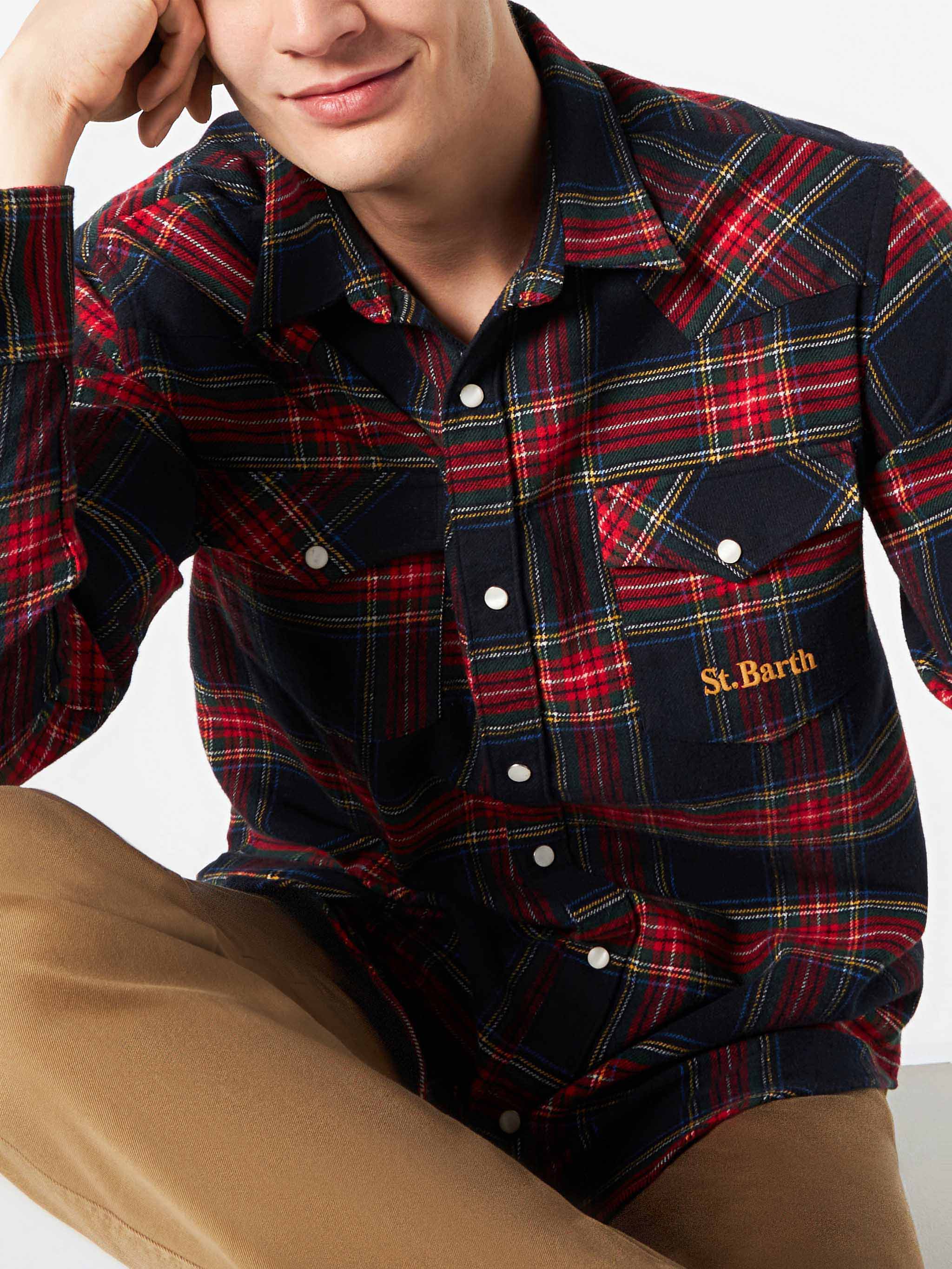 Camicia Greg tartan blu navy - Image 2