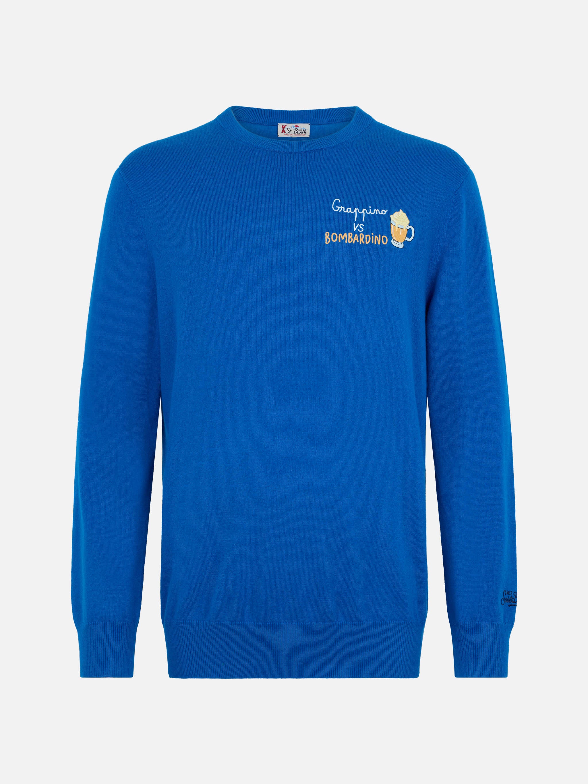 Maglione girocollo Heron con ricamo Grappino vs Bombardino - Image 3