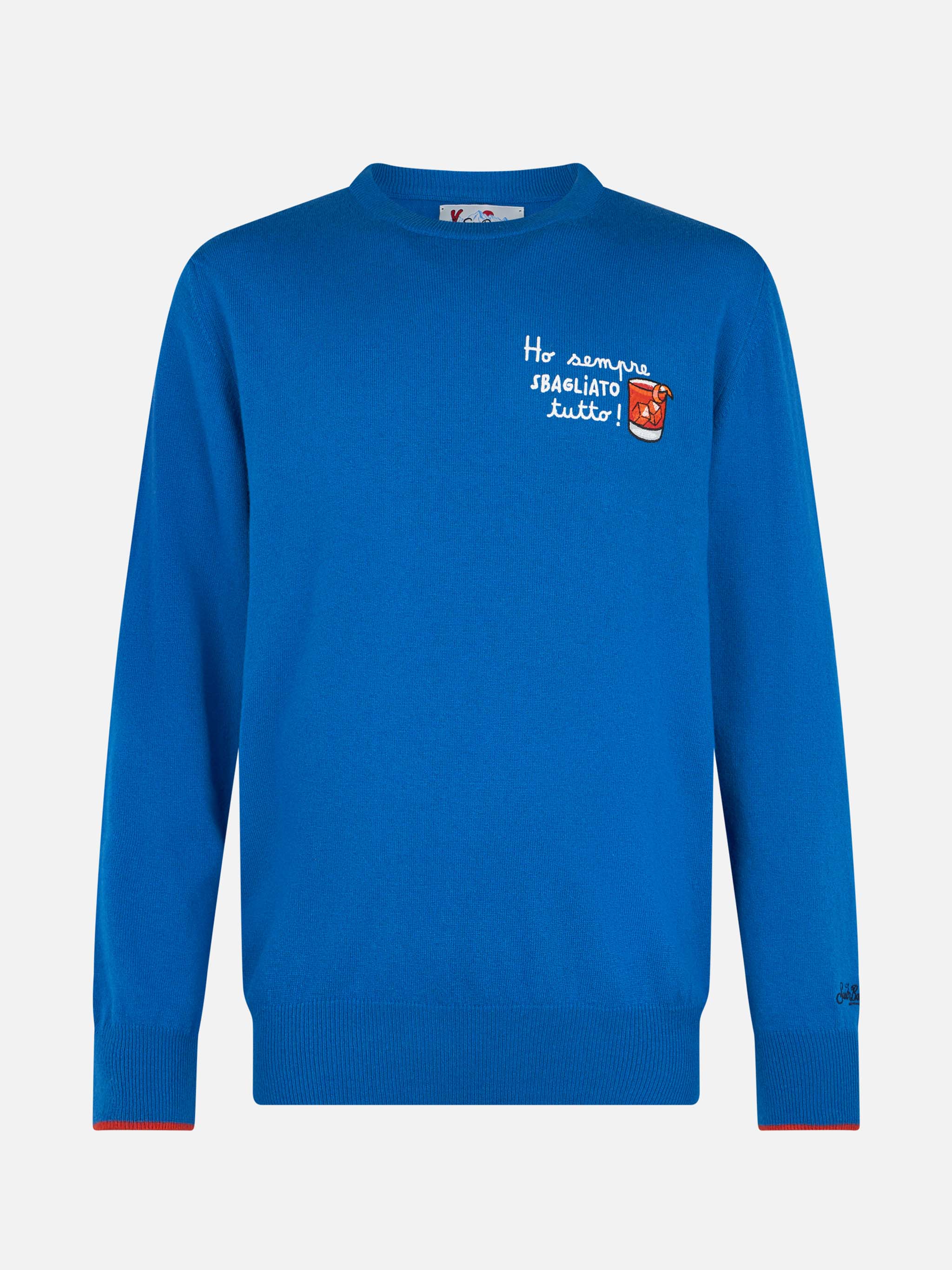 Maglione girocollo Heron con ricamo Ho sempre sbagliato tutto - Image 3