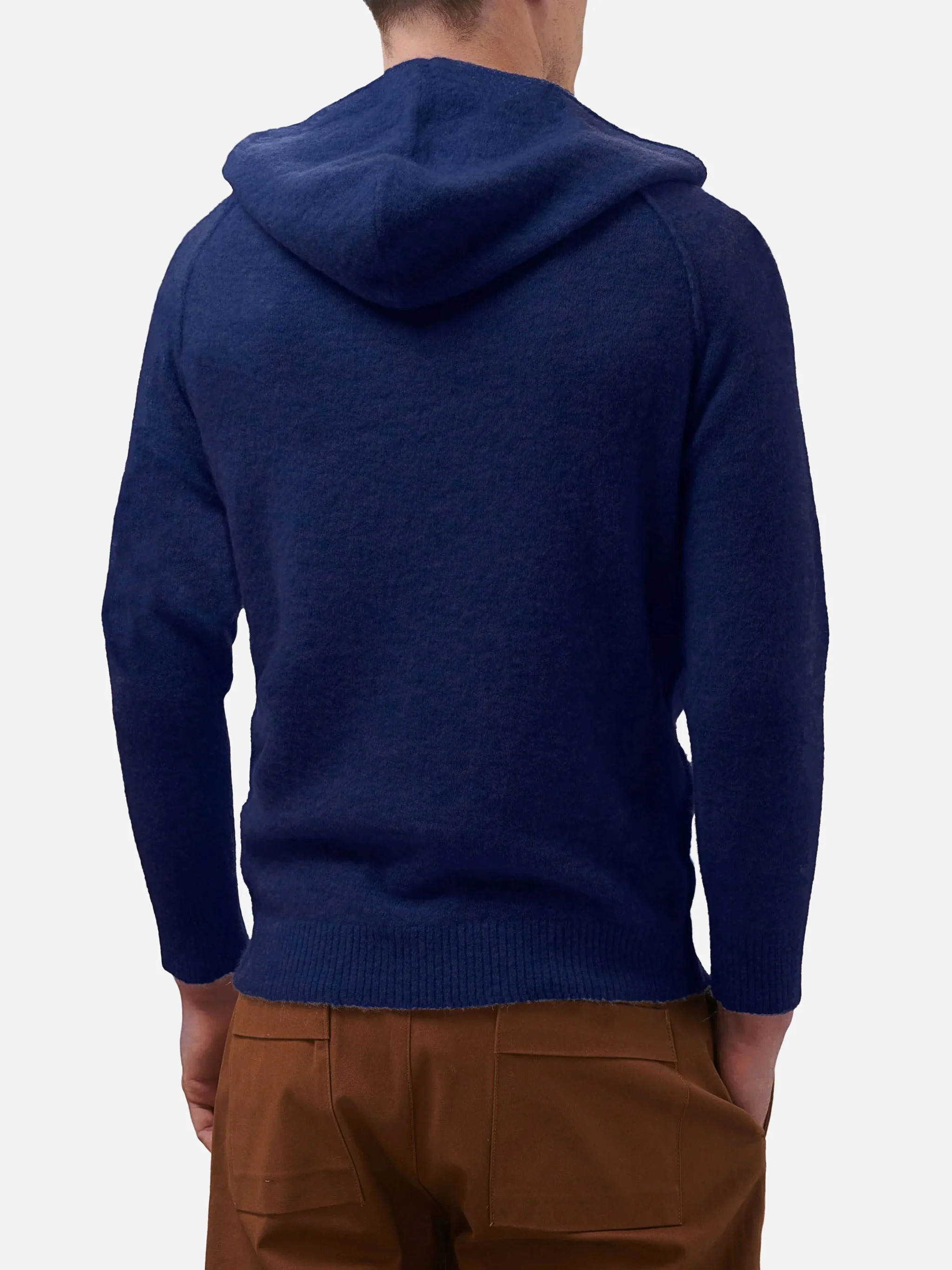 Maglia Piccadilly in alpaca stretch blu navy tinta unita - Image 2