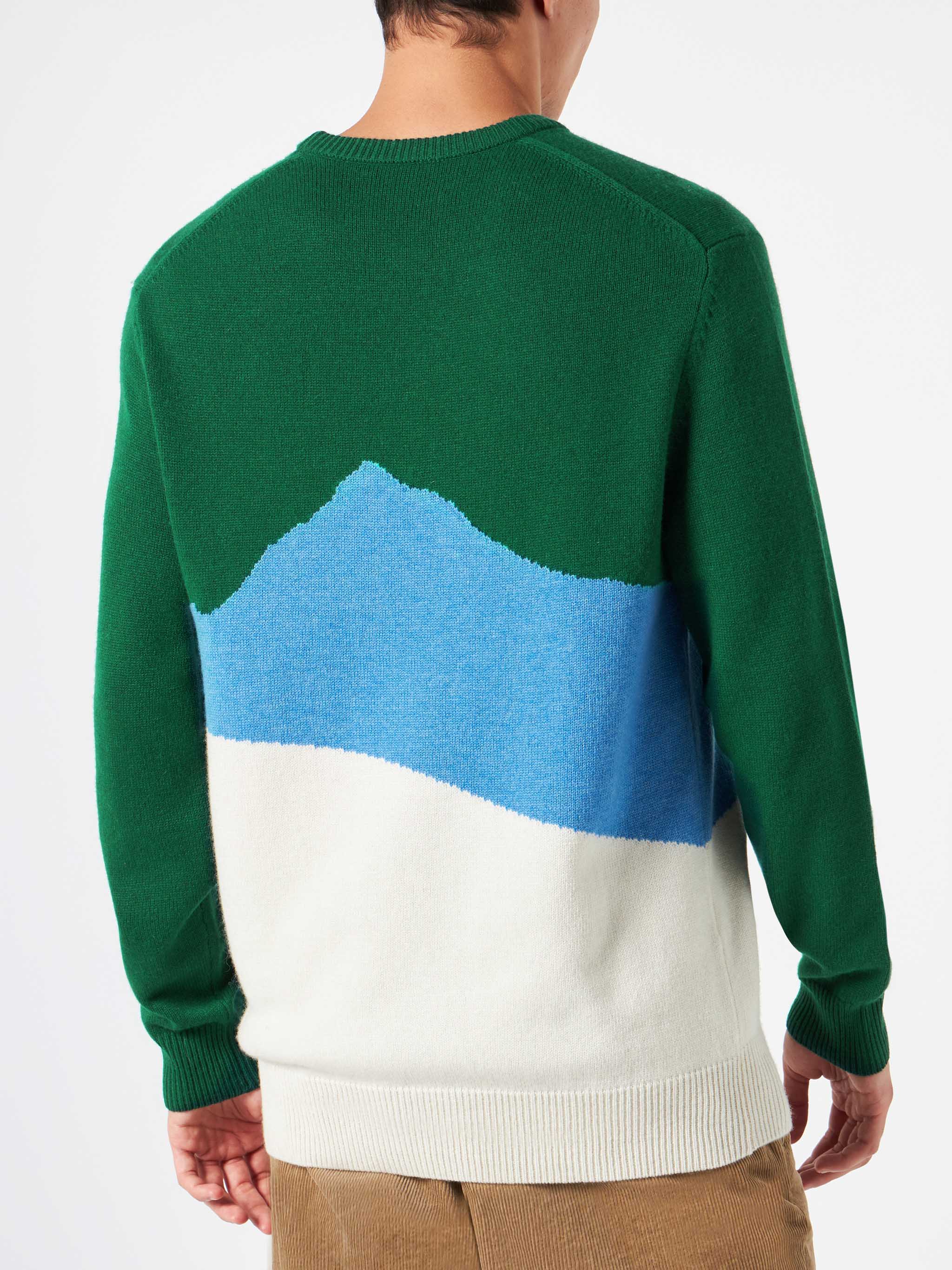 Maglione girocollo Heron con jacquard cartolina vintage Aspen - Image 3