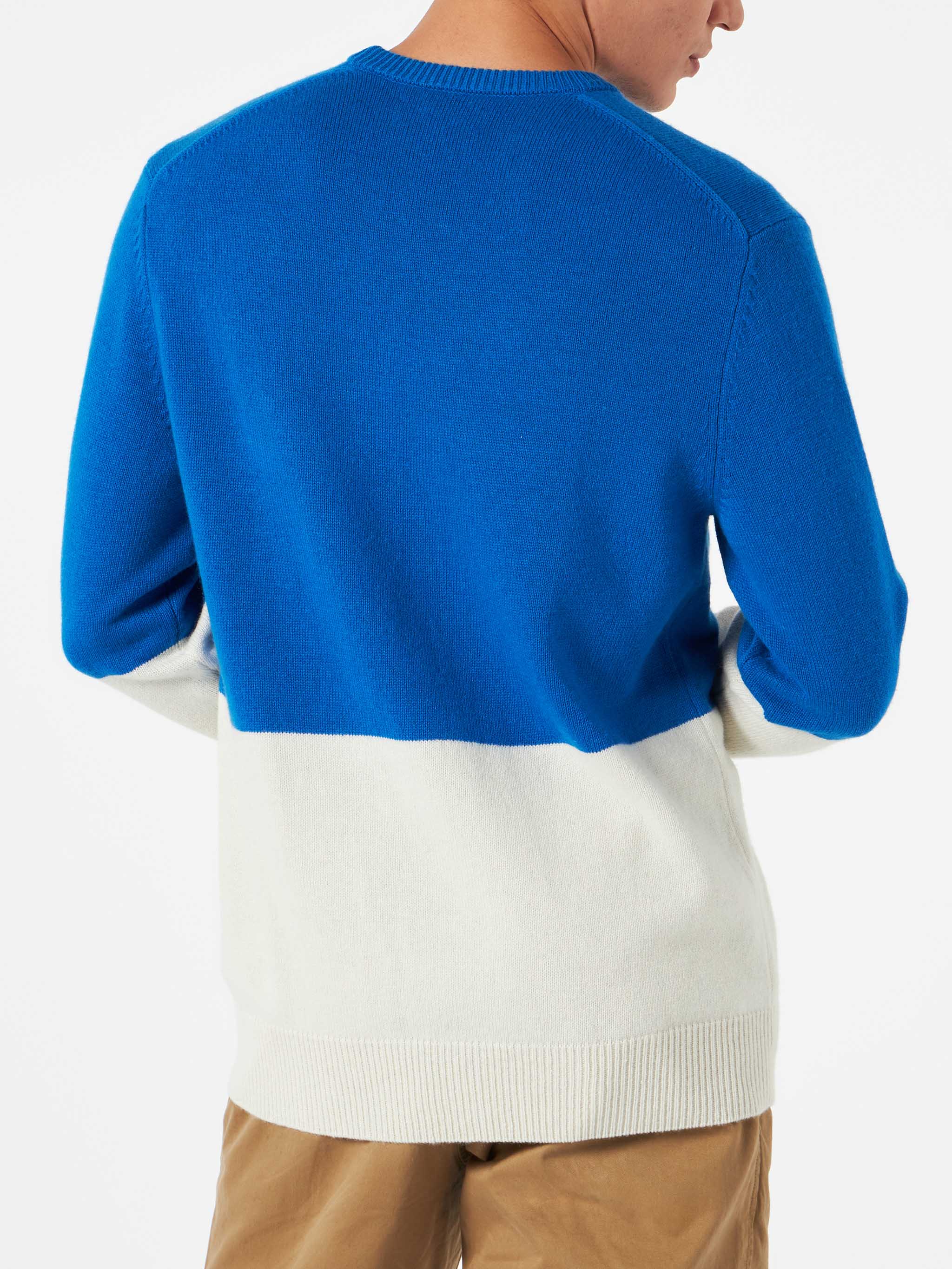 Maglione girocollo Heron stampa cartolina Courma jacquard - Image 4