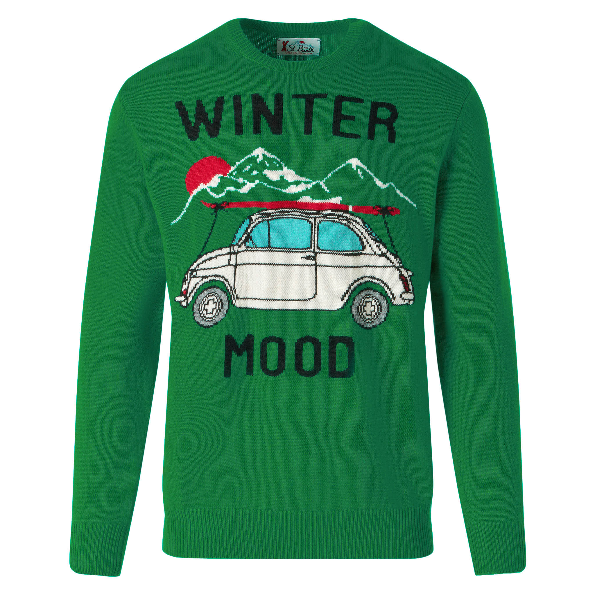 Maglione girocollo Heron con Fiat 500 jacquard | FIAT 500 SPECIAL EDITION - Image 4