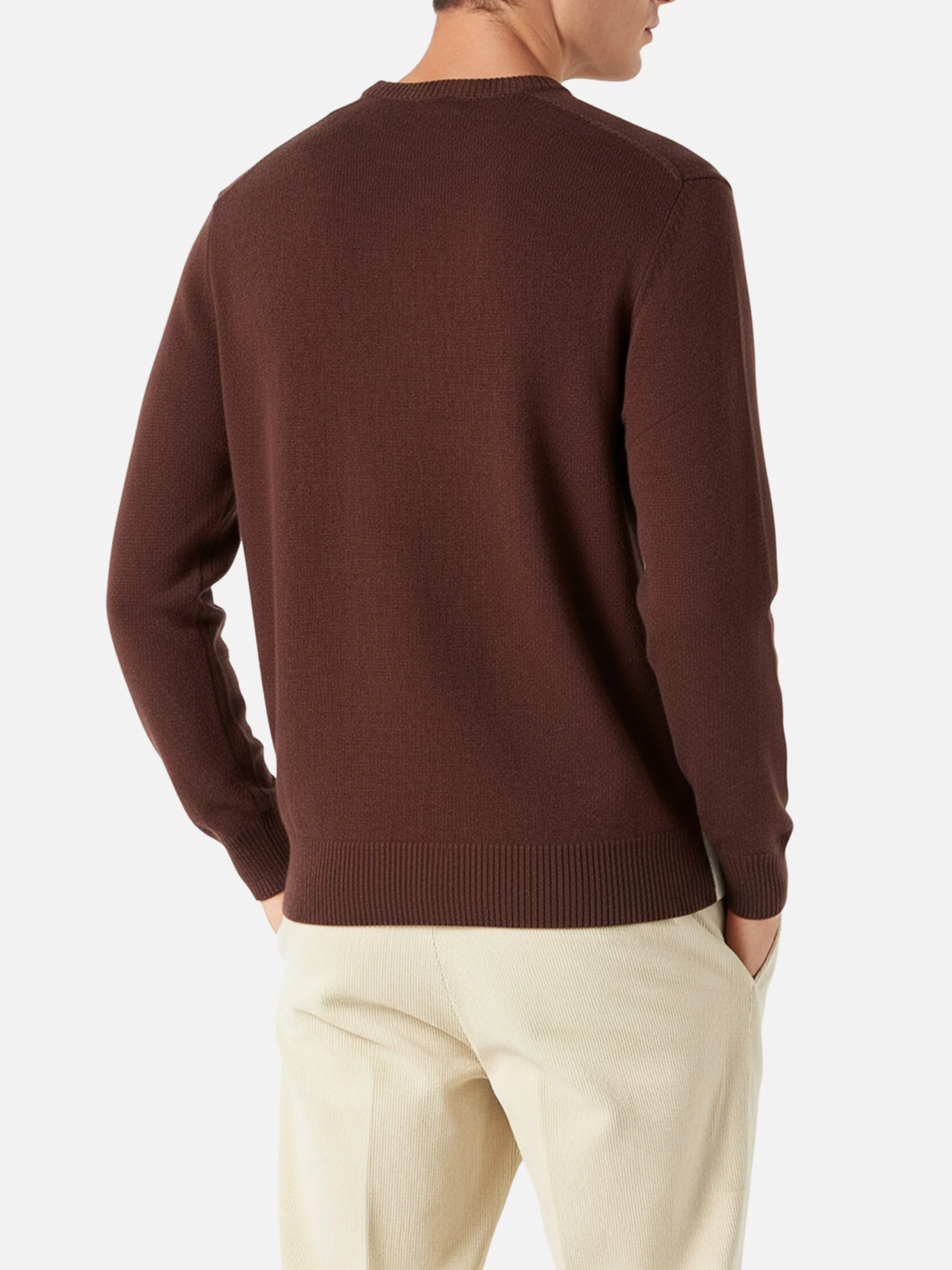 Maglione girocollo con jacquard Cortina postcard - Image 4