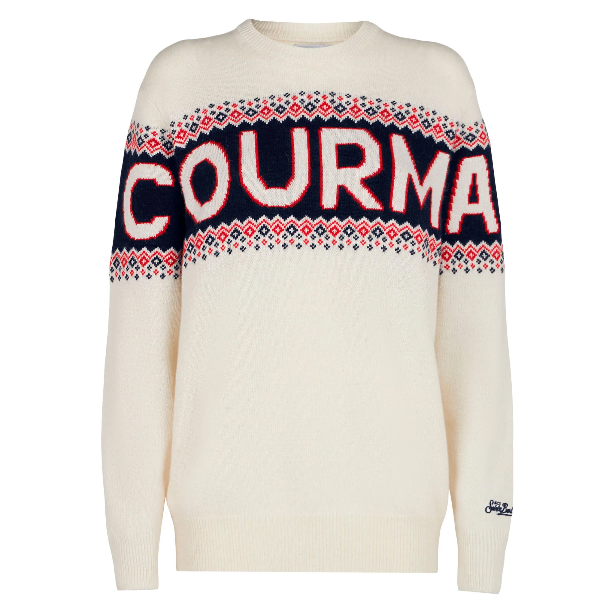 Maglione girocollo Heron con jacquard Courma - Image 4