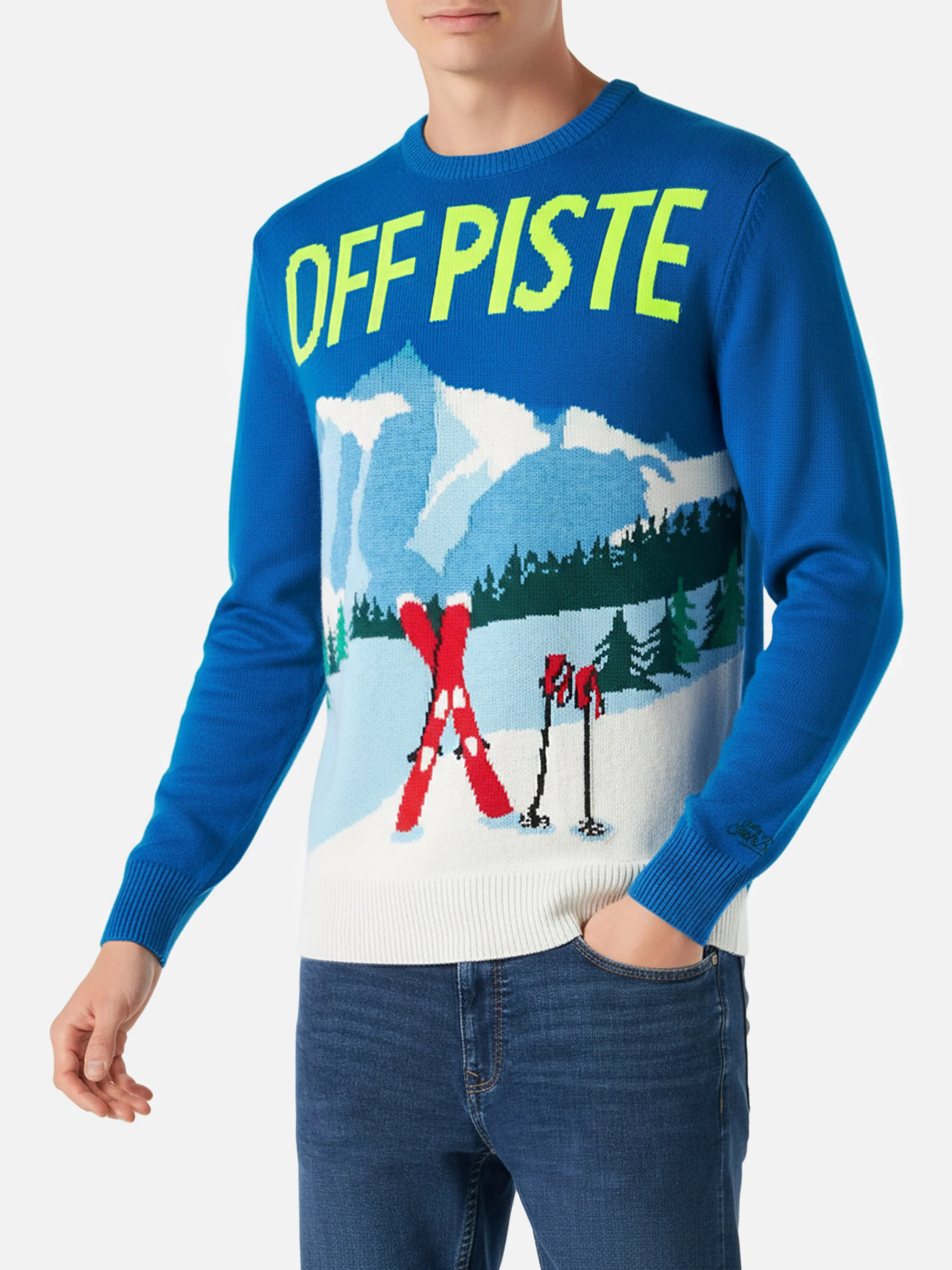 Maglia Heron con postcard montagne - Image 2