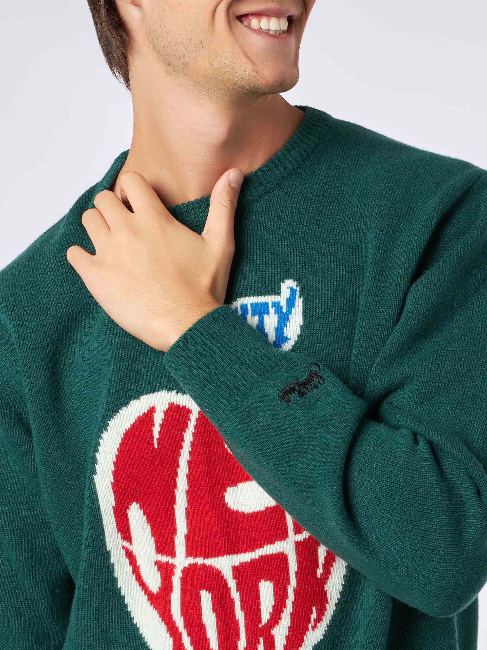 Maglione Heron con jacquard New York apple - Image 2
