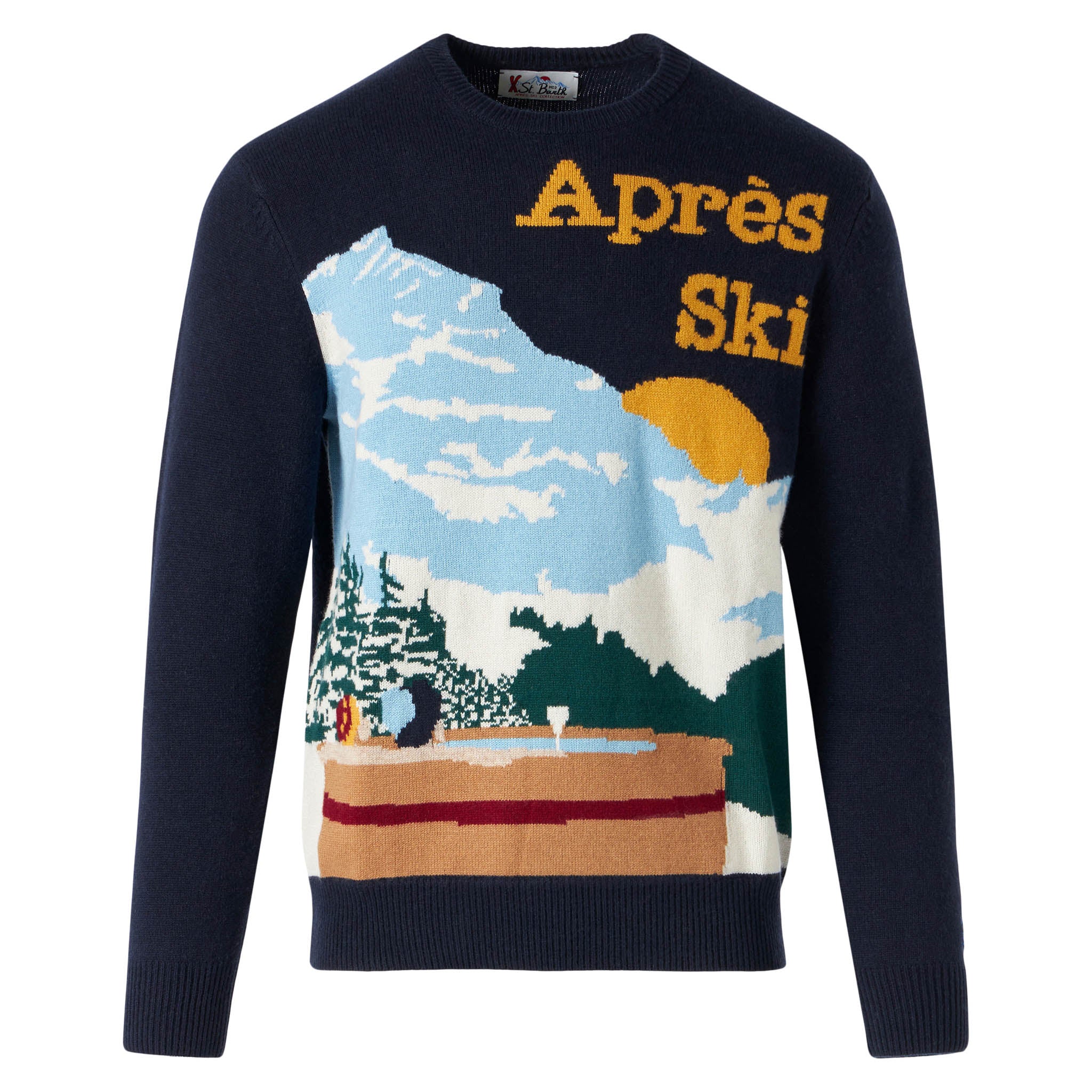 Maglione girocollo con cartolina jacquard - Image 3