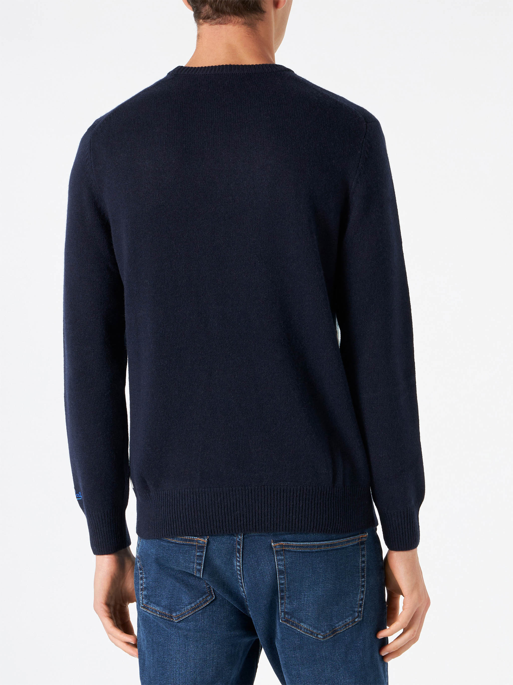 Maglione girocollo con cartolina jacquard - Image 4