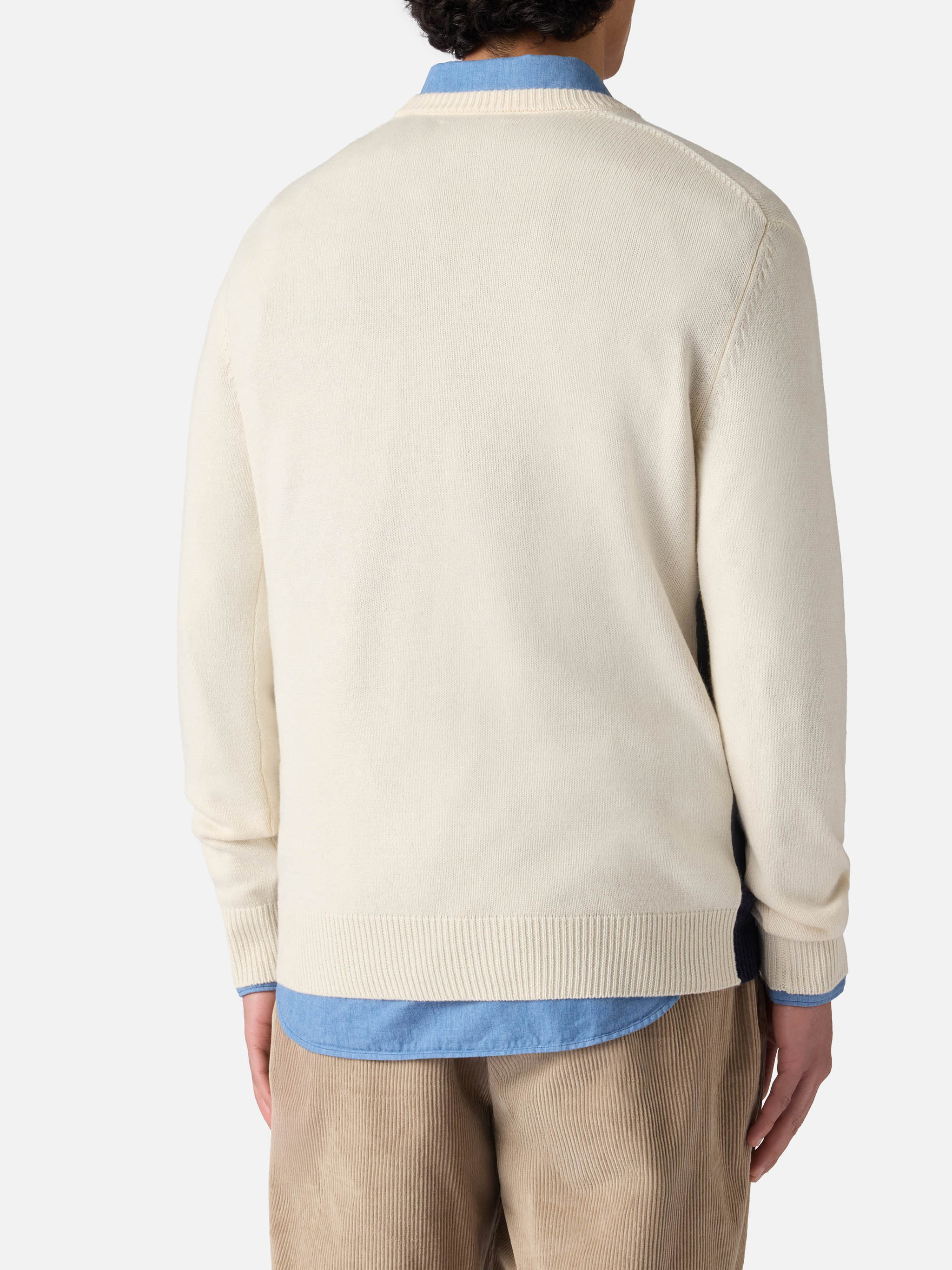 Maglione girocollo Heron con cartolina St.Moritz jacquard - Image 3