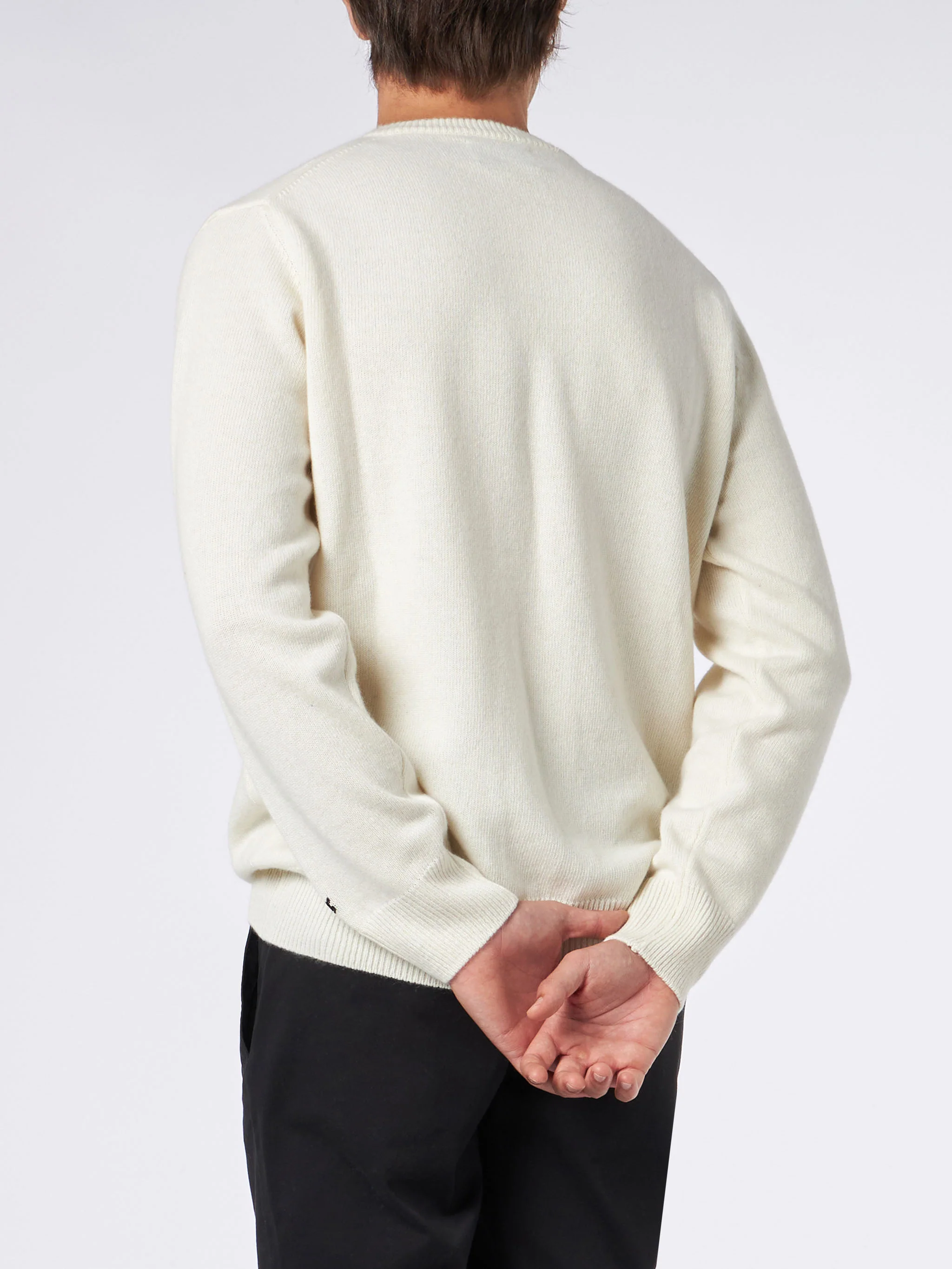 Maglia Heron con jacquard lupo e ricamo - Image 3