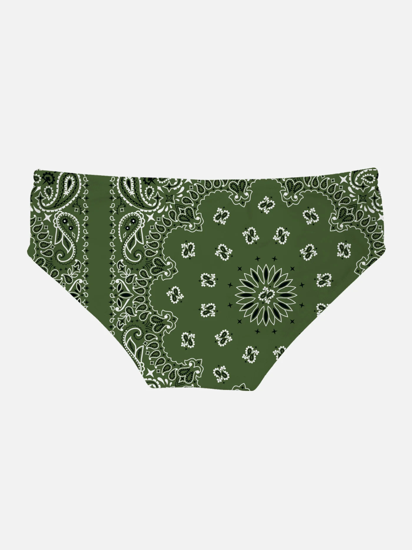 Slip mare Cayo stampa bandana verde militare - Image 2