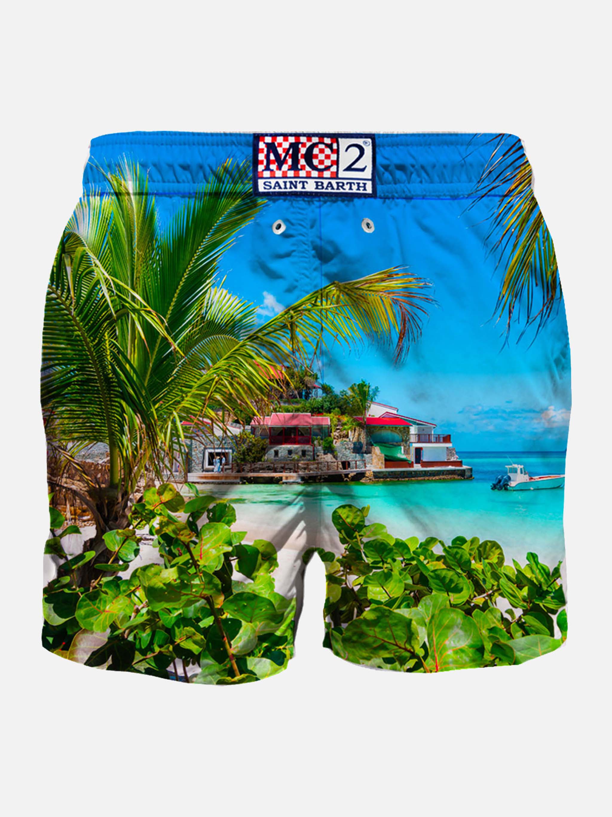 Costume mare Gustavia Placed Print stampa Caribbean Island - Image 2