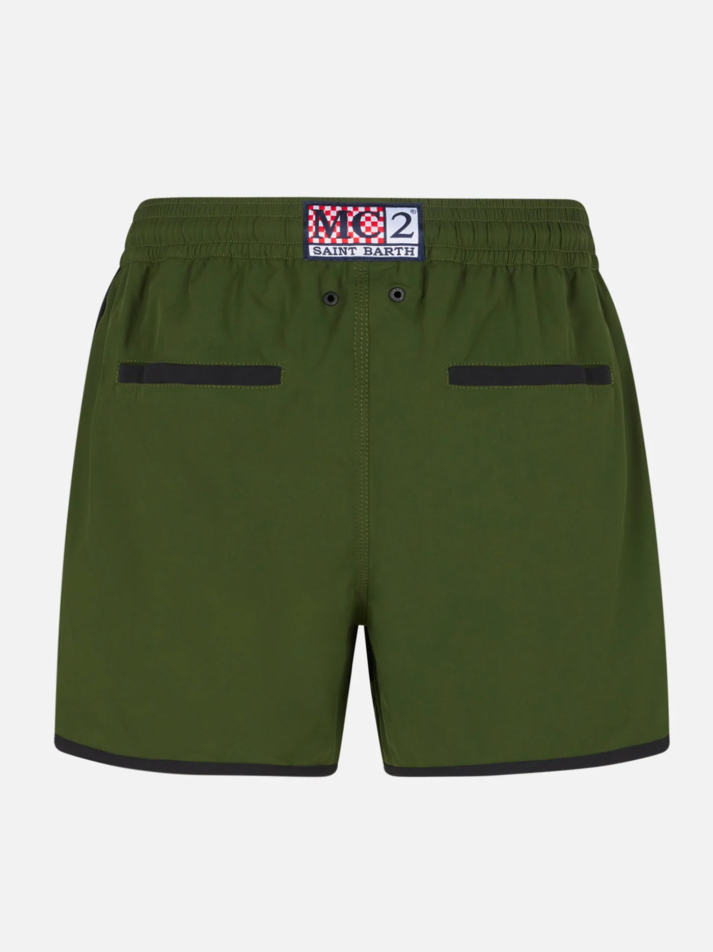 Costume mare Alphaclub in tessuto tecnico verde militare - Image 2
