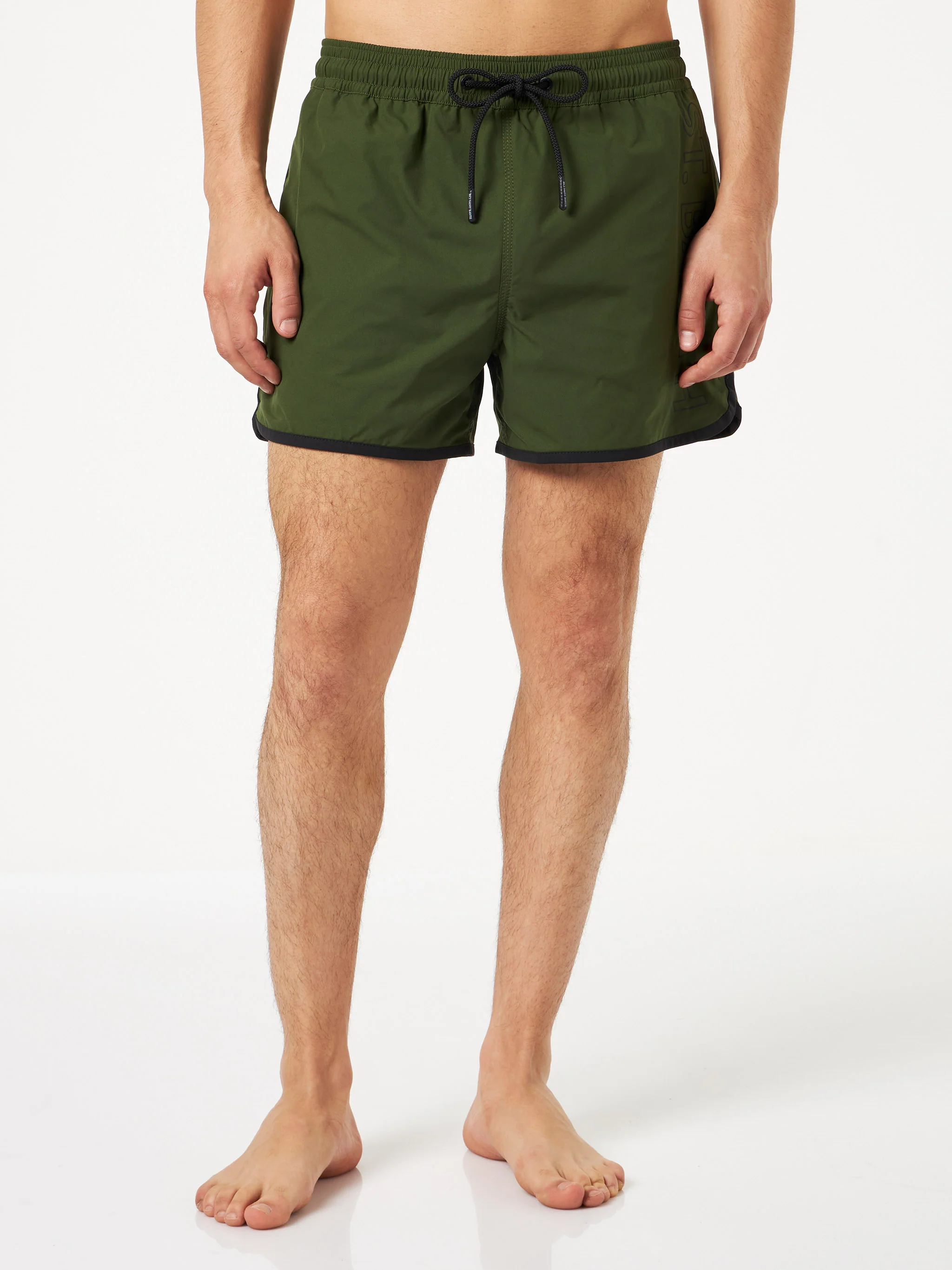 Costume mare Alphaclub in tessuto tecnico verde militare - Image 3