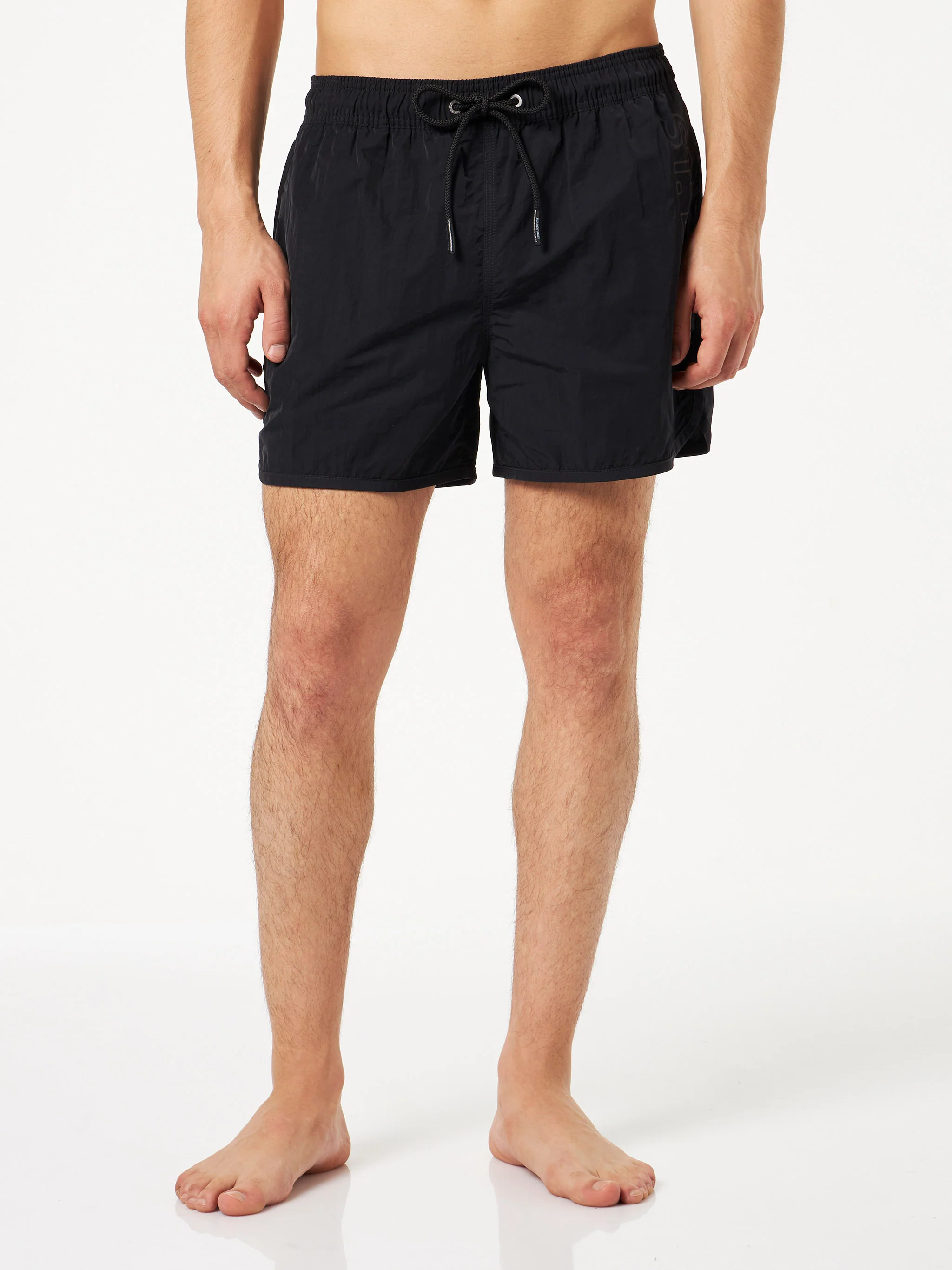 Costume mare Alphaclub nero con logo laterale - Image 2