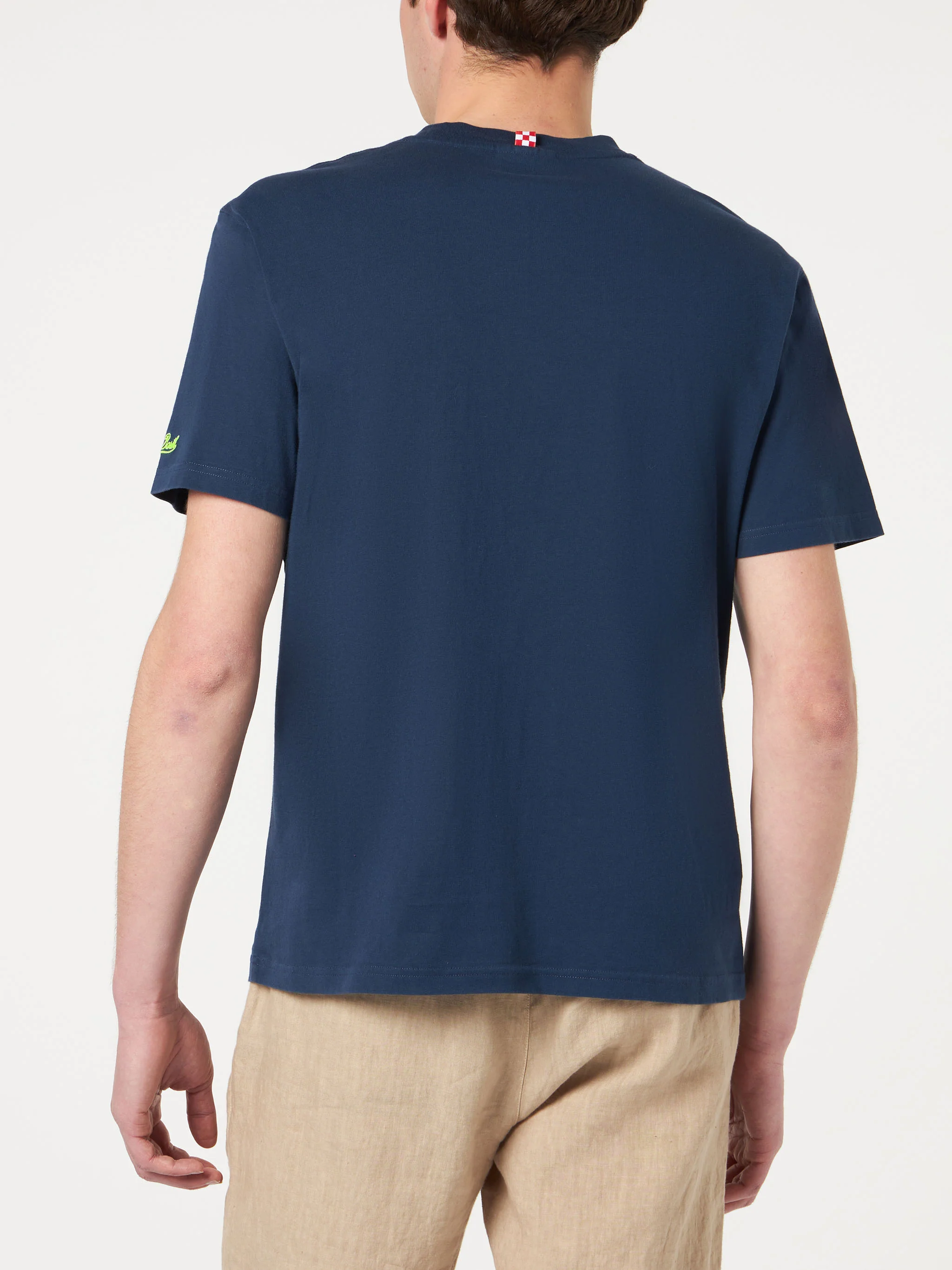 T-shirt Portofino cotone blu navy ricamo Big is Better - Image 4