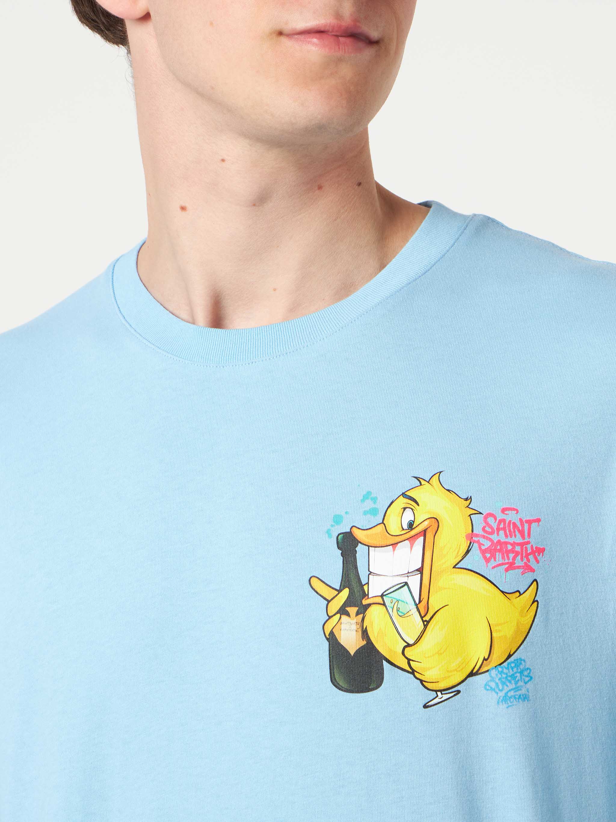 T-shirt Portofino cotone Crypto ducky champ azzurro | Special Edition - Image 2