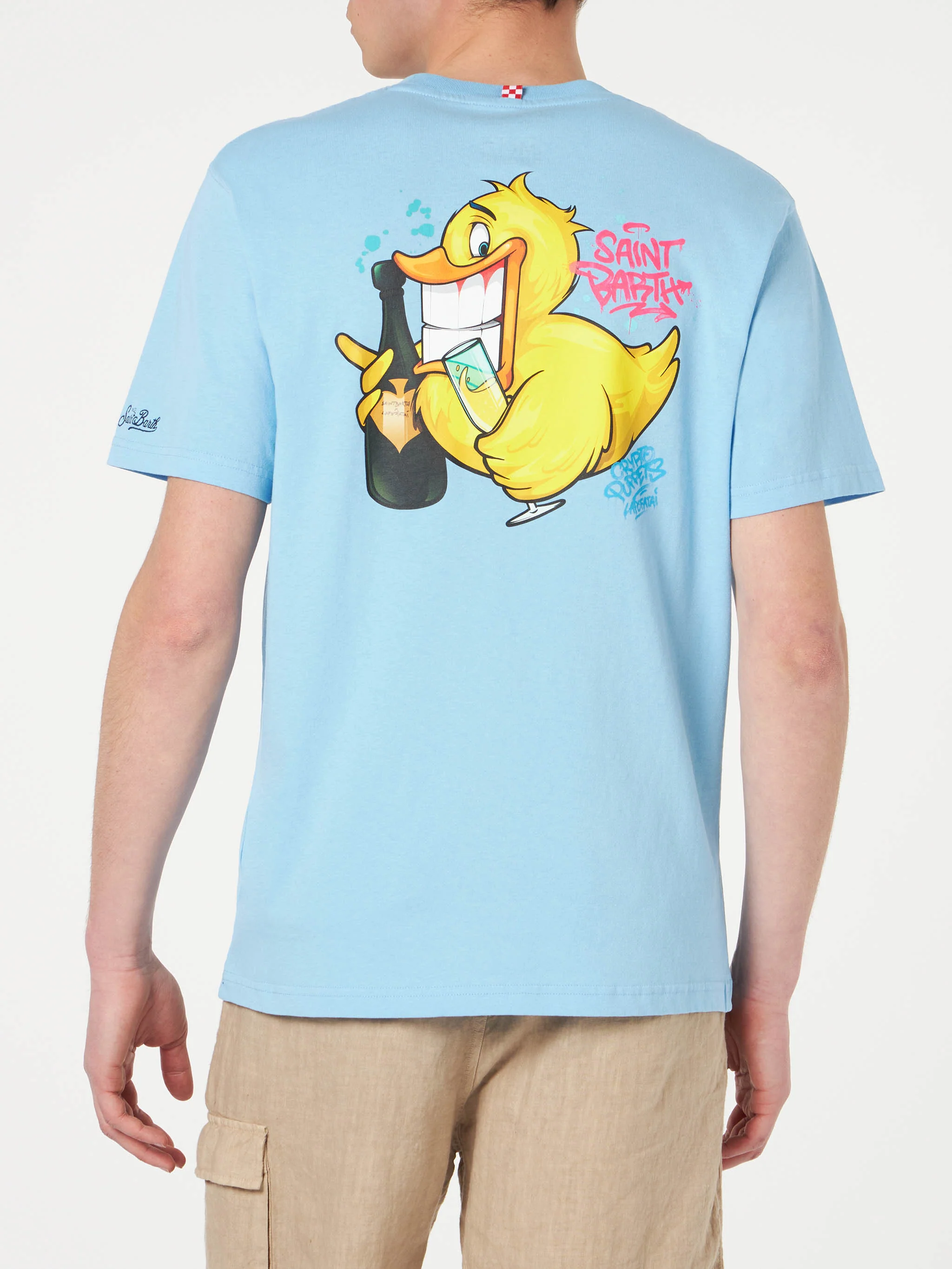 T-shirt Portofino cotone Crypto ducky champ azzurro | Special Edition - Image 3