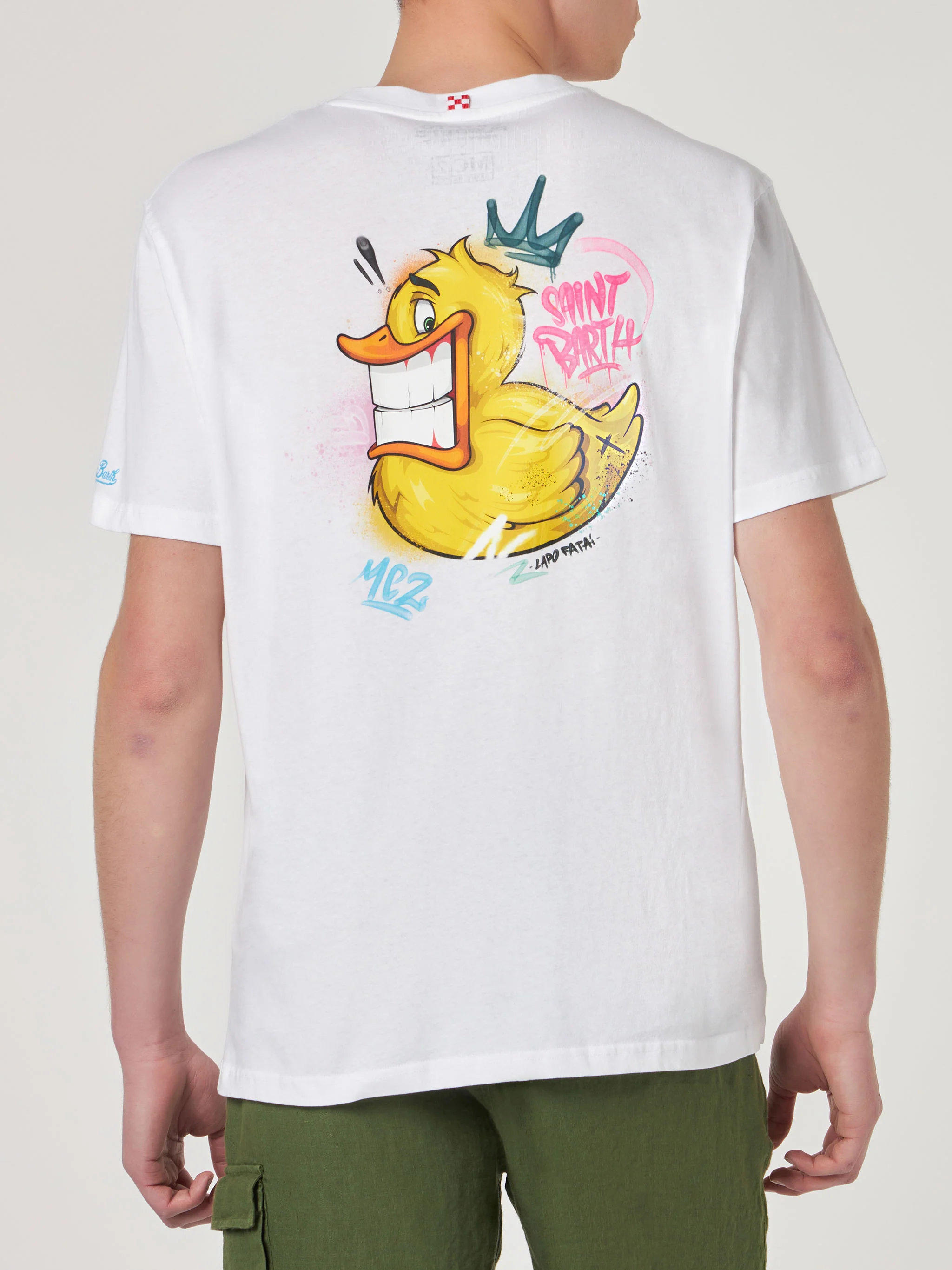 T-shirt Portofino cotone Crypto duck bianco | Special Edition - Image 3