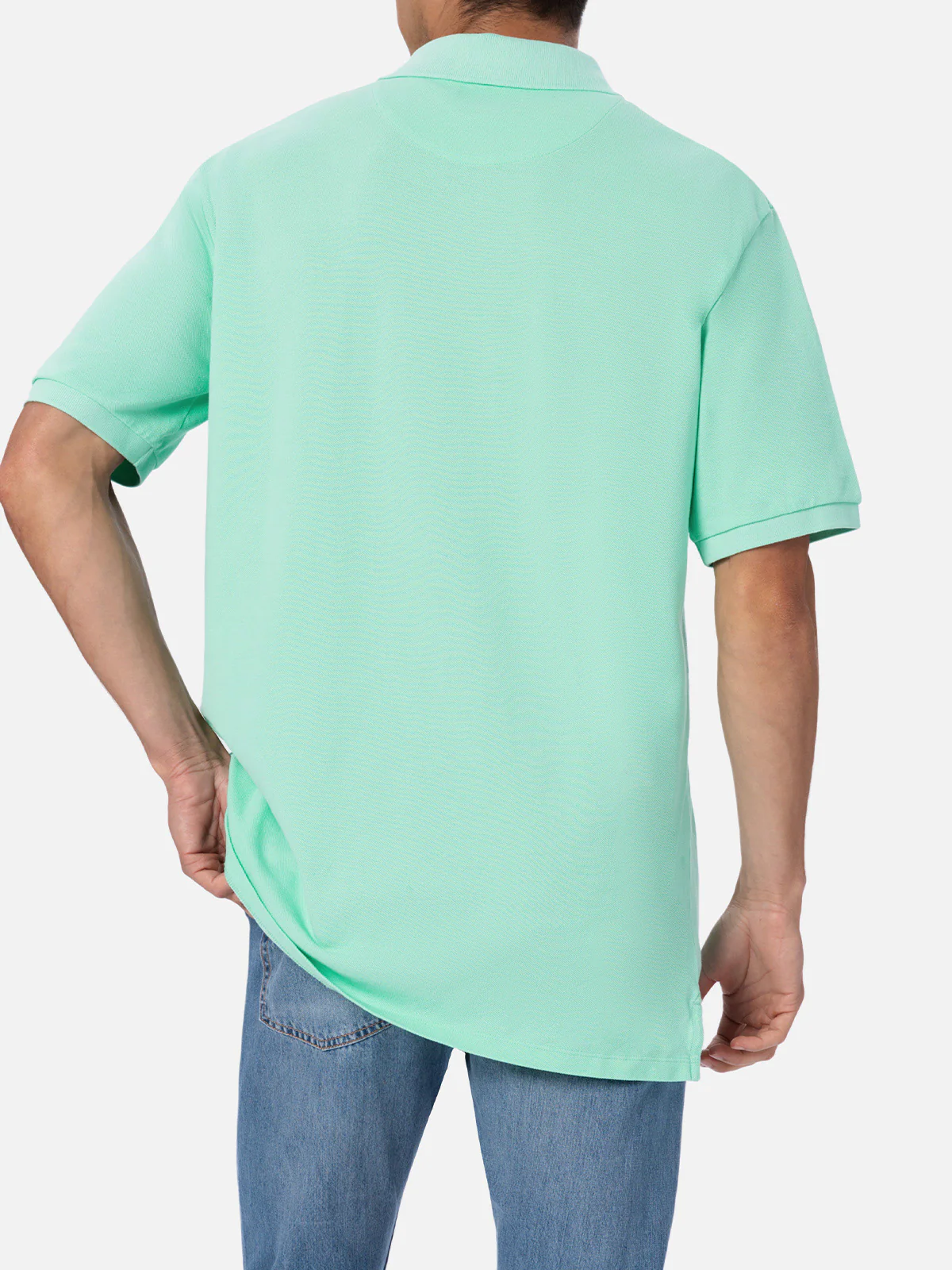 Polo Beverly Hills in cotone piquet verde acqua - Image 3