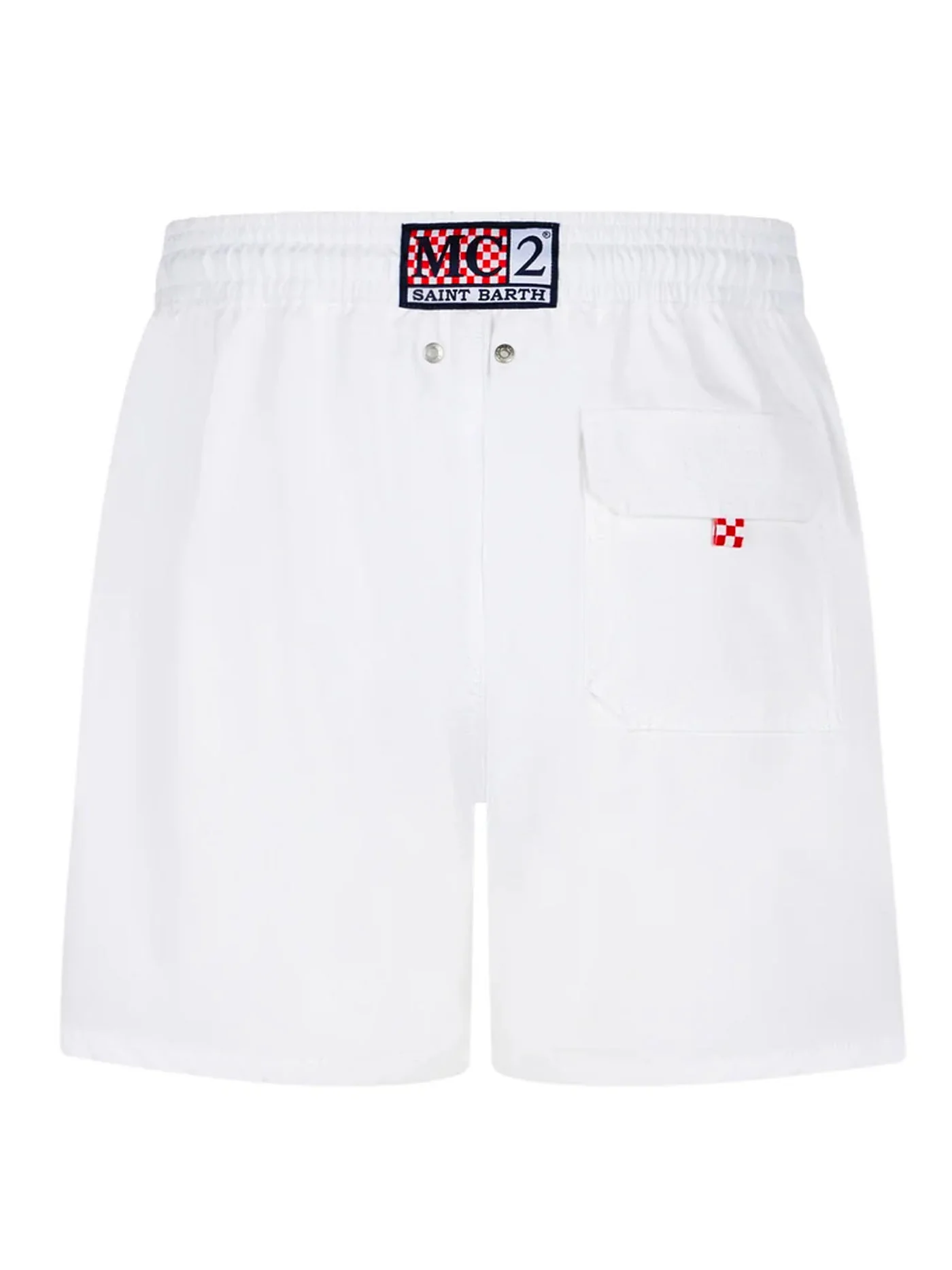 Costume mare Comfort bianco con logo a contrasto - Image 2