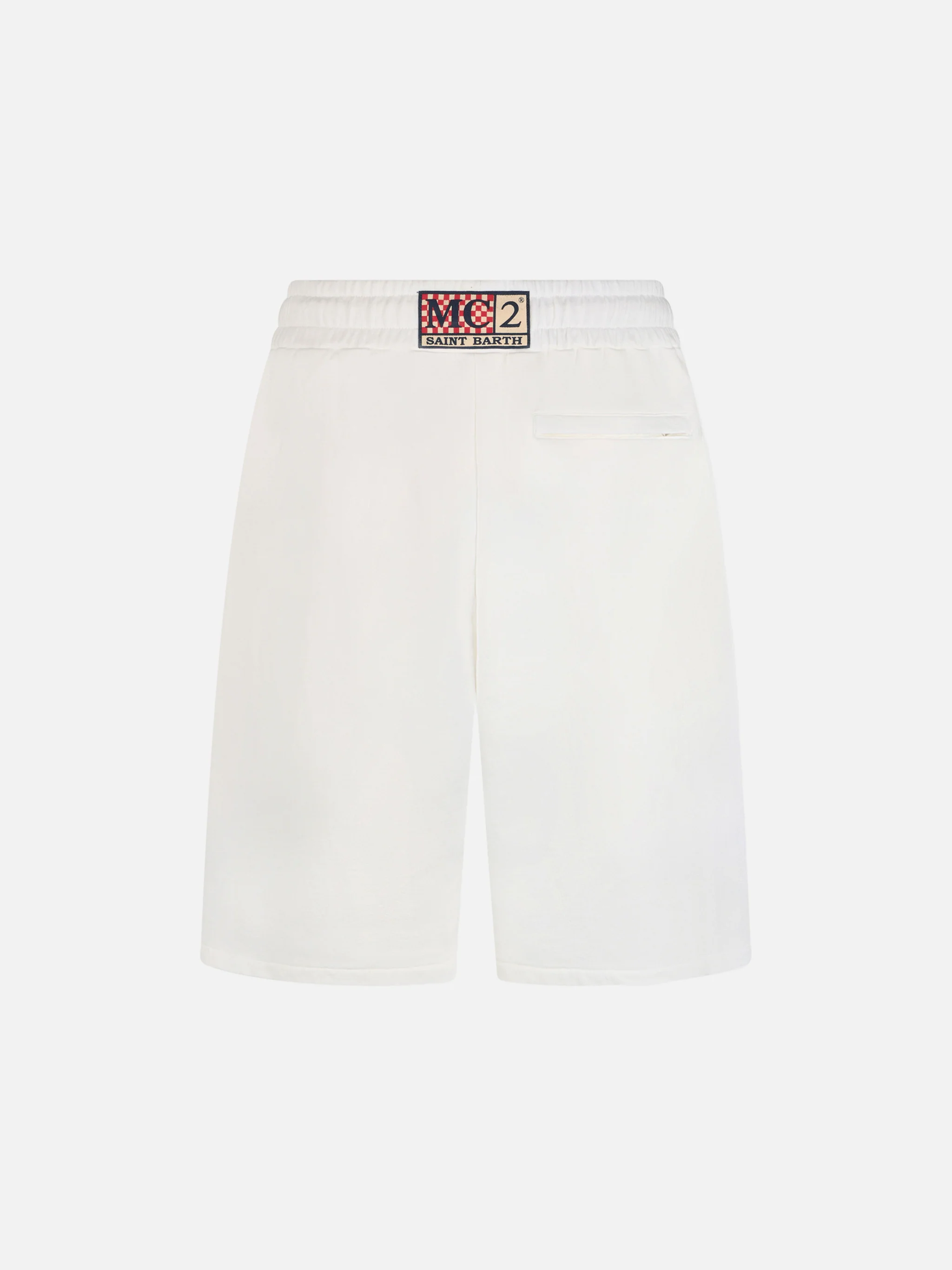 Bermuda Randle in cotone bianco tinta unita - Image 5
