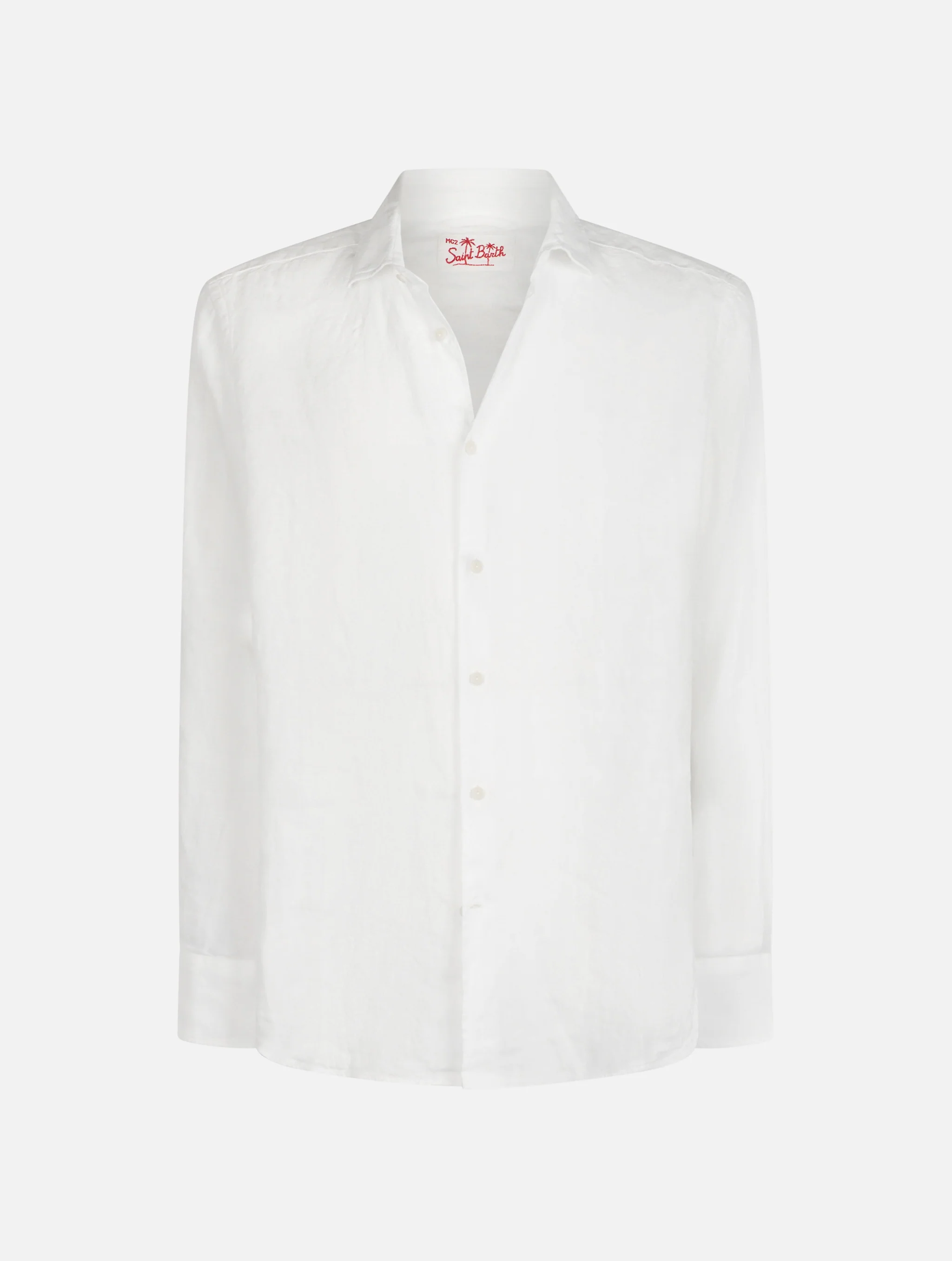 Camicia Pamplona in lino bianco - Image 4