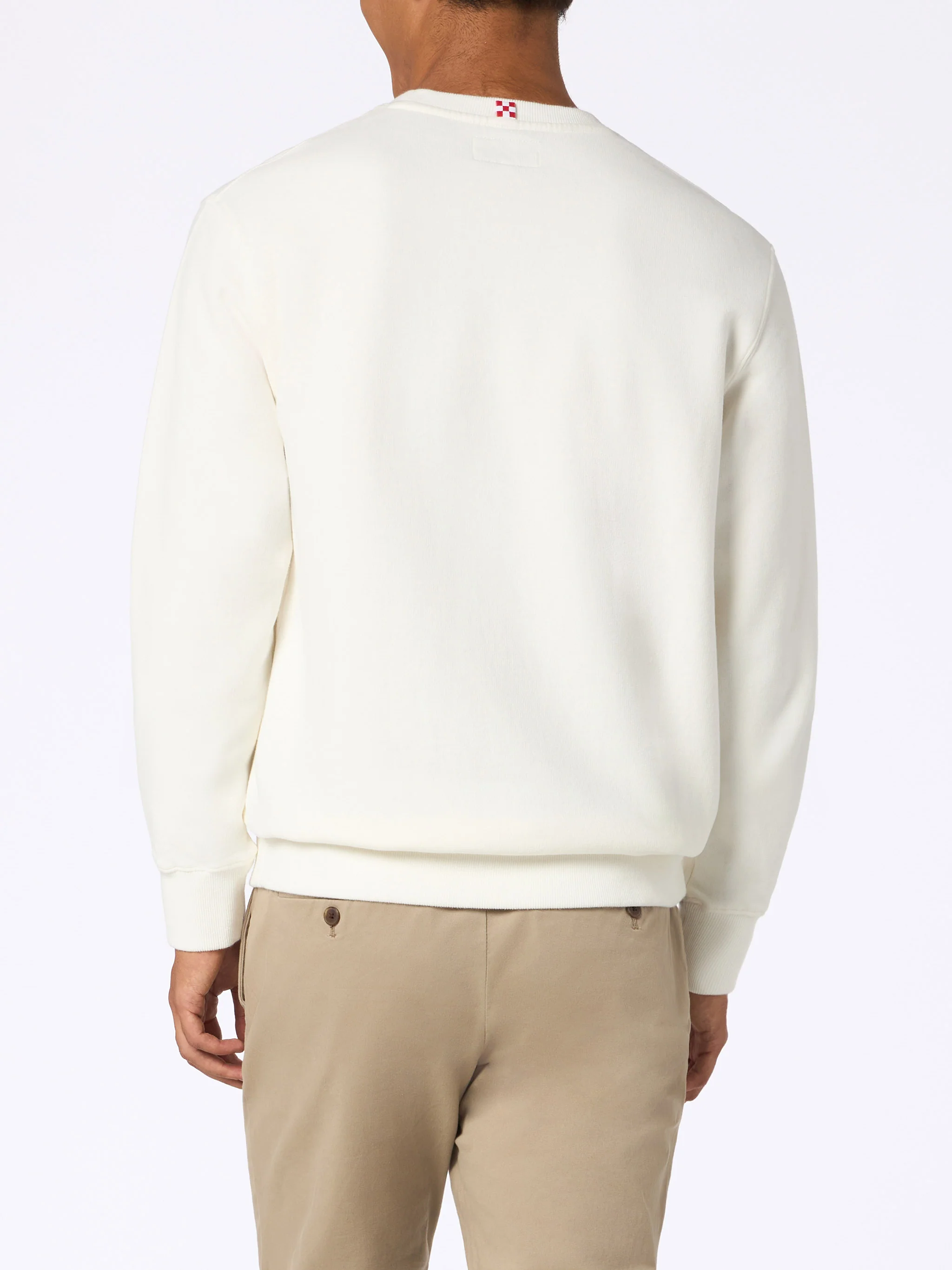Felpa Soho stampa St. Barth sport club bianco - Image 3